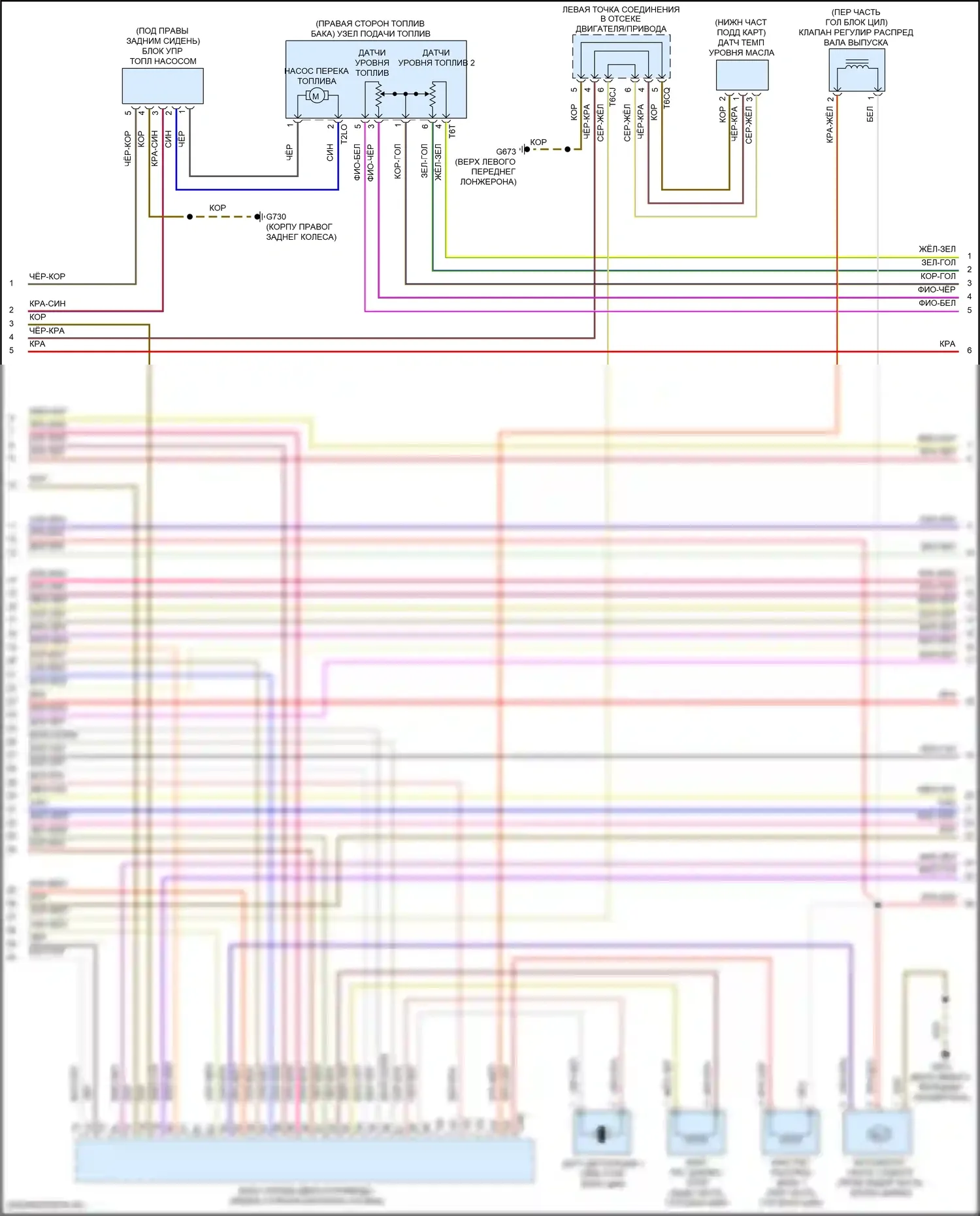 Golf GTI Volkswagen VII рестайлинг (2017-2020): Электросхема двигатель 2.0л турбо, электросхема органов управления двигателем (8 из 9) 