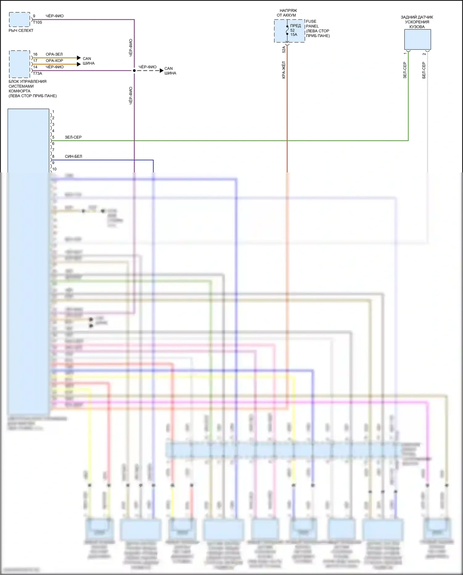 Golf GTI Volkswagen VII рестайлинг (2017-2020): Электросхема электронной подвески 