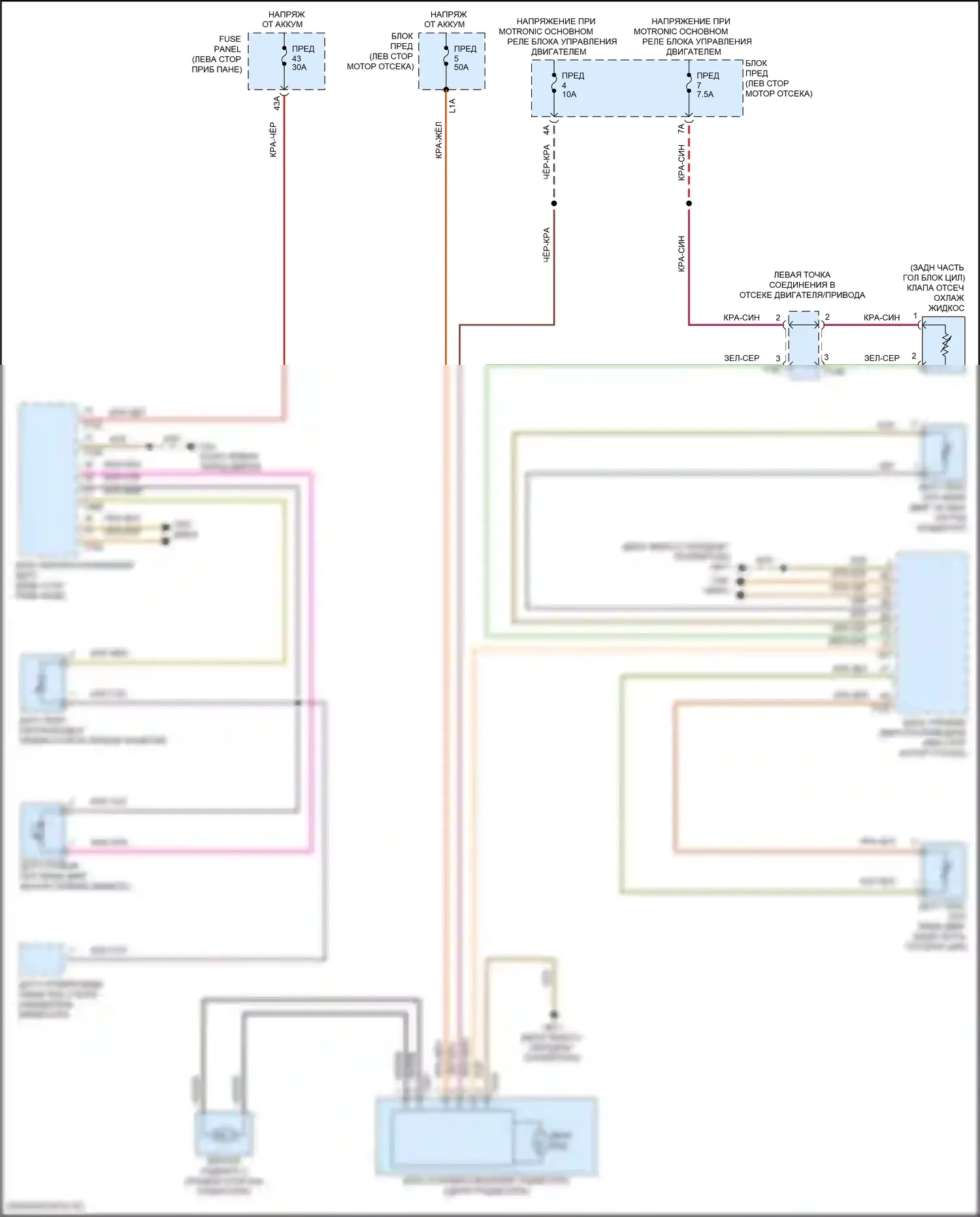 Golf GTI Volkswagen VII рестайлинг (2017-2020): Электросхема вентилятора охлаждения 