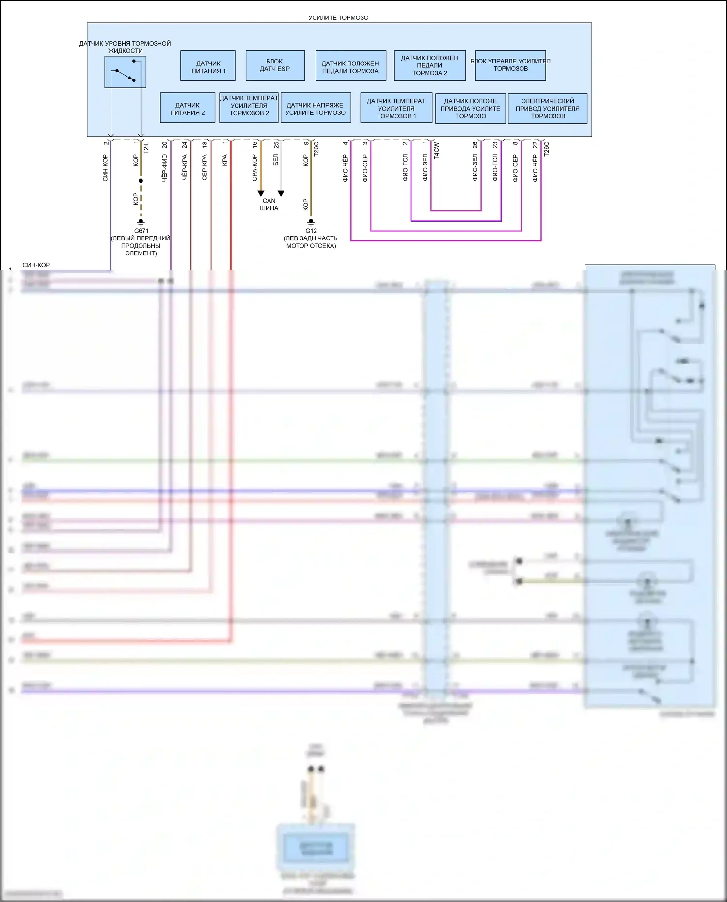 Golf GTI Volkswagen VIII (2019-2024): Антиблокировочная система abs электросхема (3 из 3) 