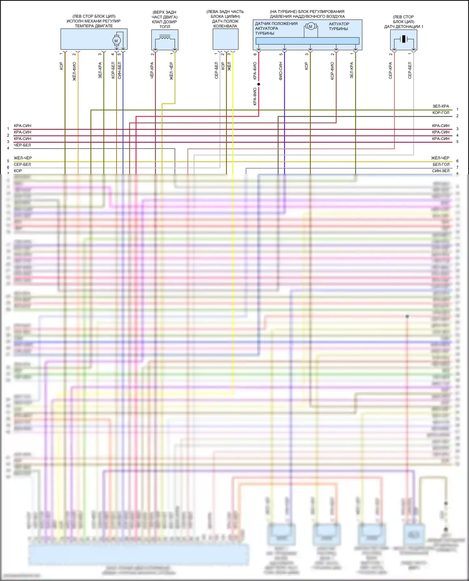 Golf GTI Volkswagen VIII (2019-2024): Электросхема двигателя 2.0л турбо (6 из 10) 