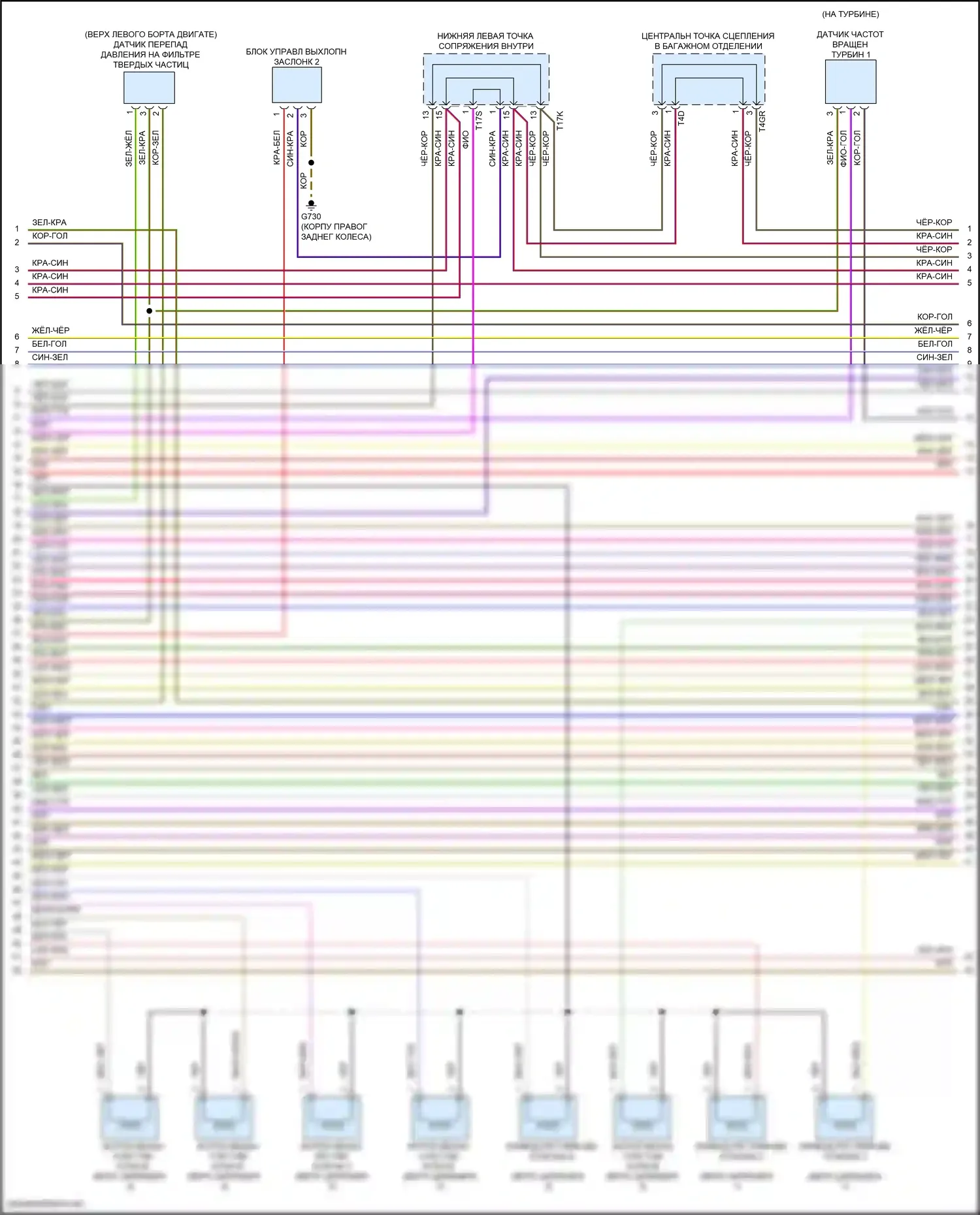 Golf GTI Volkswagen VIII (2019-2024): Электросхема двигателя 2.0л турбо (7 из 10) 