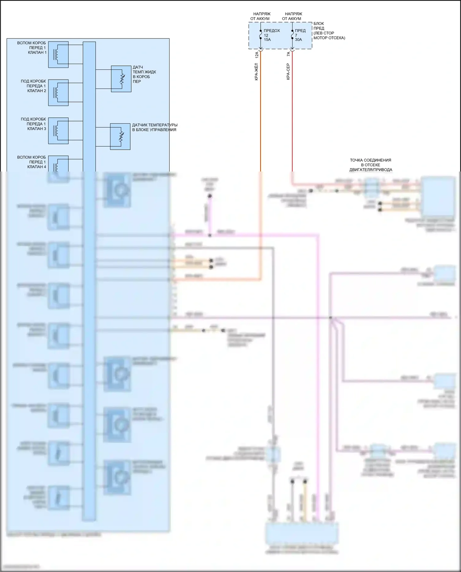 Golf GTI Volkswagen VIII (2019-2024): Электросхема автоматической коробки передач (1 из 2) 