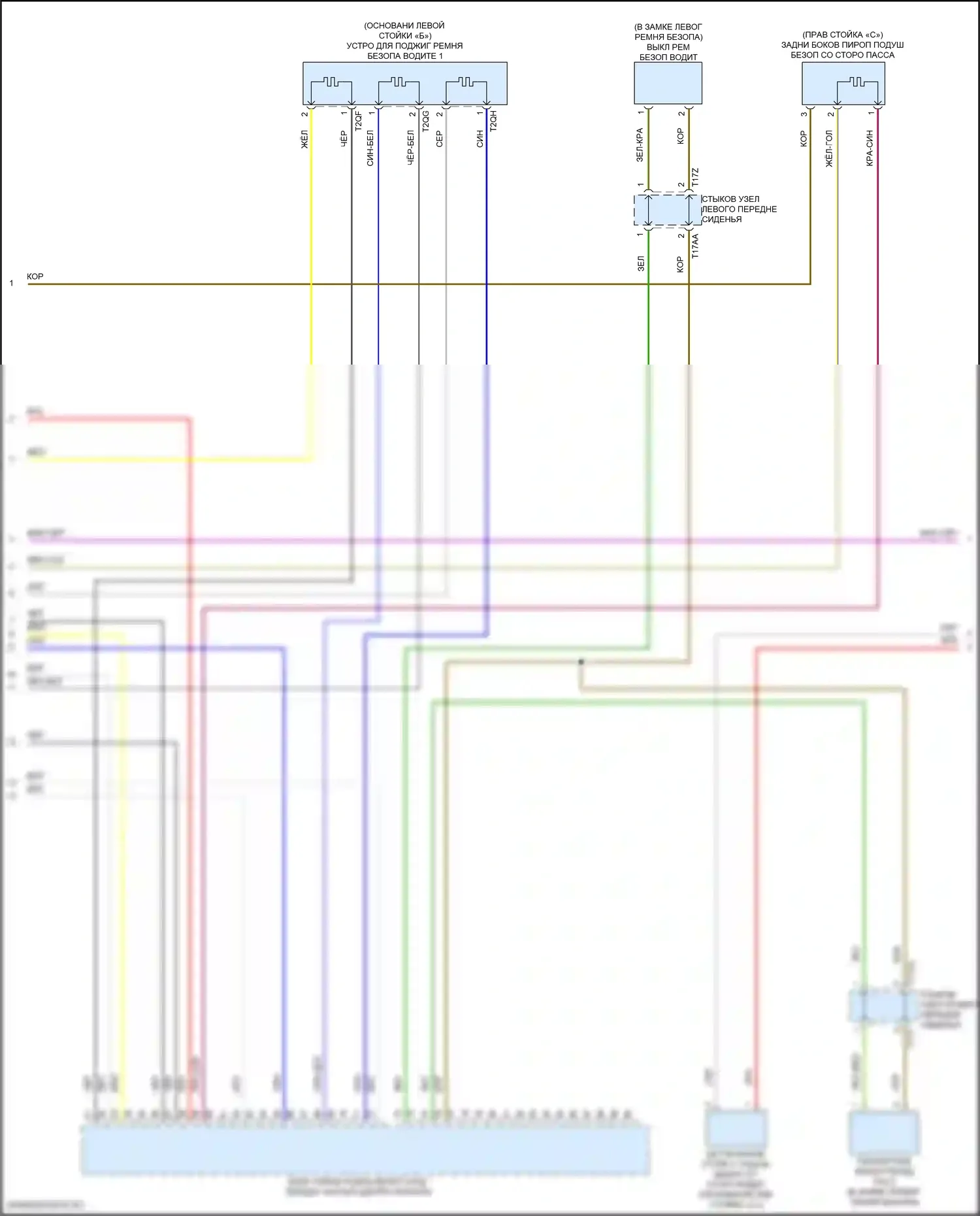 Golf GTI Volkswagen VIII (2019-2024): Электросхема подушек безопасности (3 из 4) 