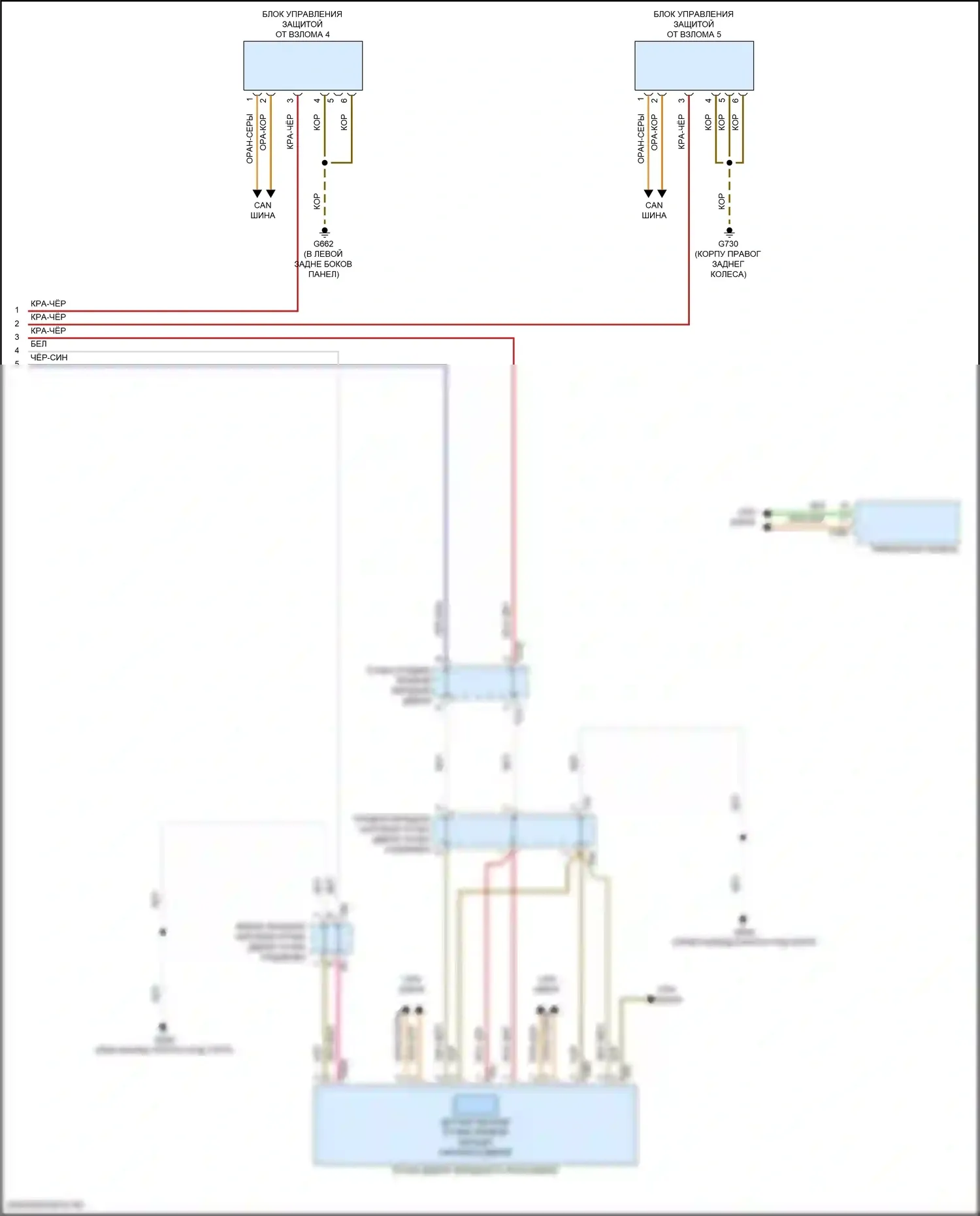 Golf GTI Volkswagen VIII (2019-2024): Электросхема системы бесключевого доступа (3 из 3) 