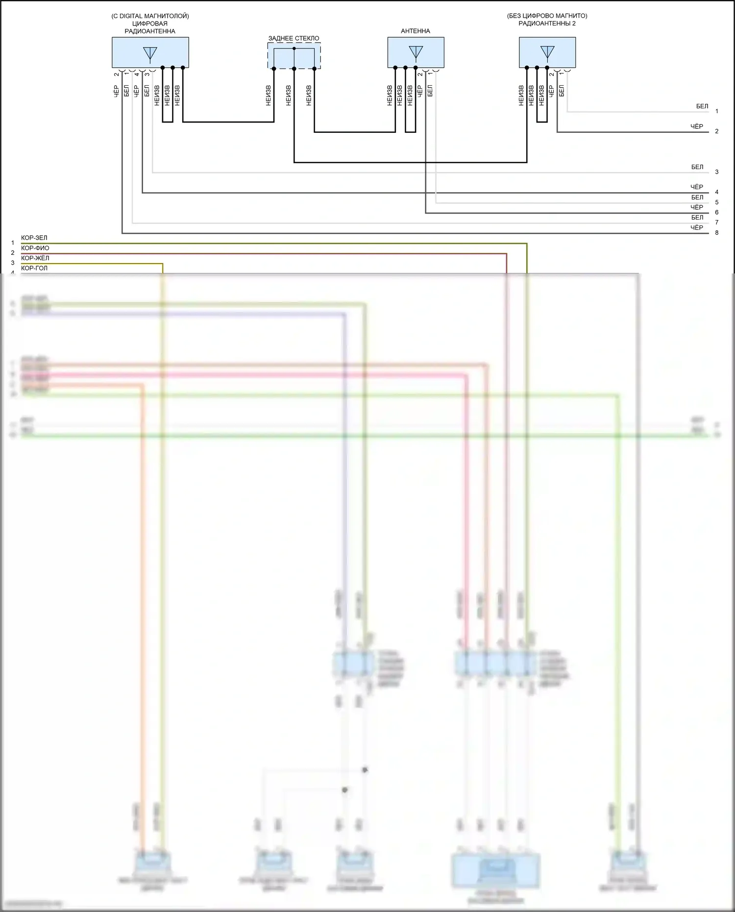 Golf GTI Volkswagen VIII (2019-2024): Электросхема навигации, с усилителем (2 из 4) 