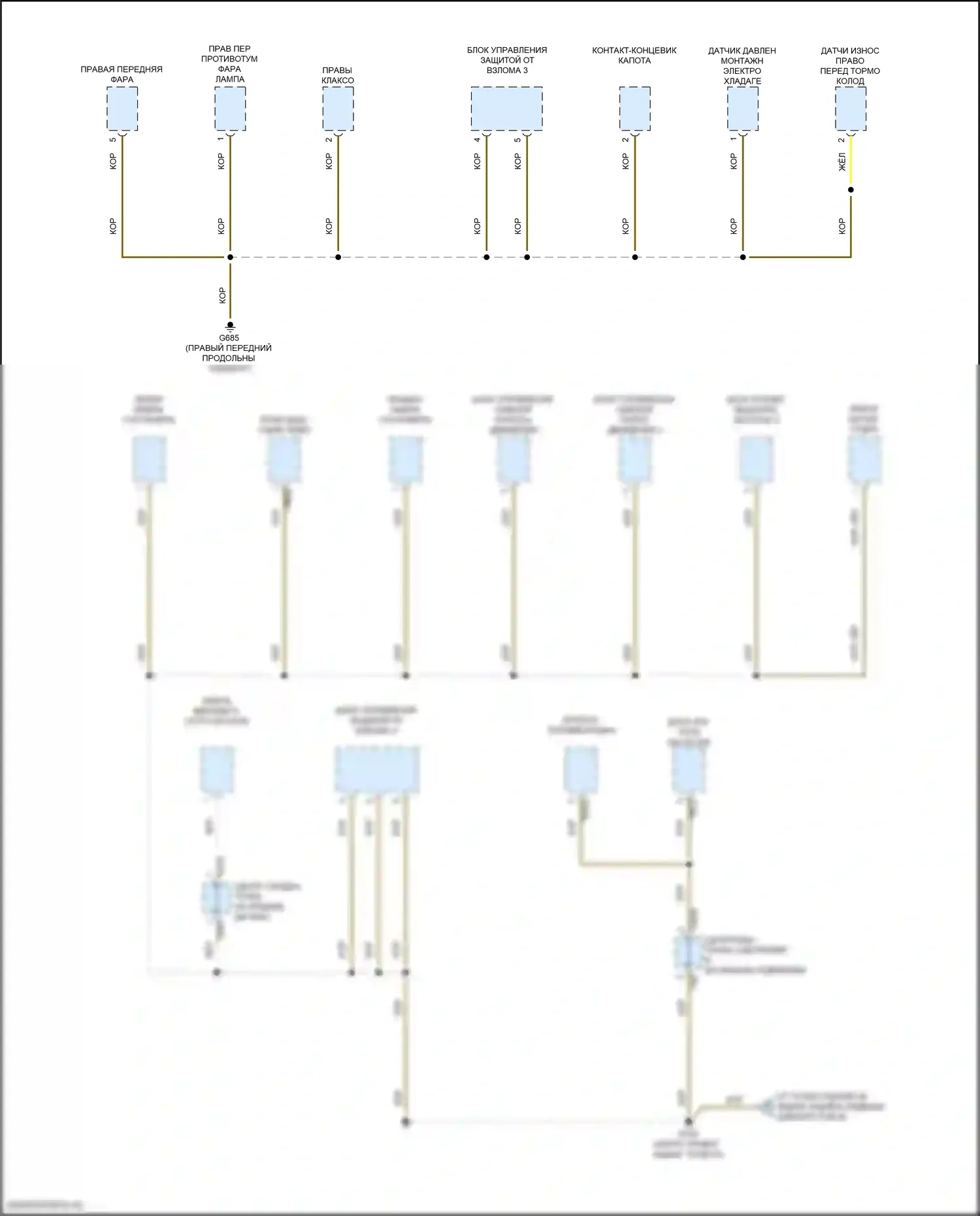 Golf GTI Volkswagen VIII (2019-2024): Электросхема разводки массы (2 из 8) 