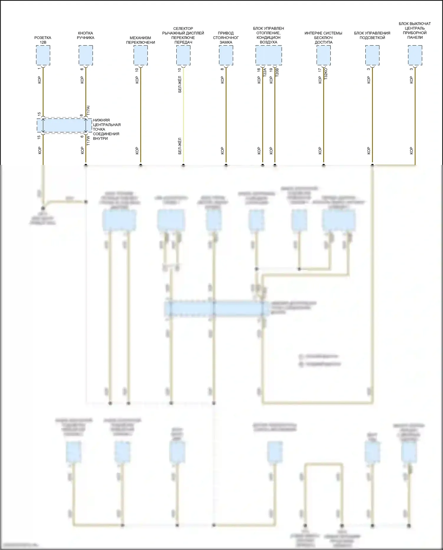 Golf GTI Volkswagen VIII (2019-2024): Электросхема разводки массы (3 из 8) 