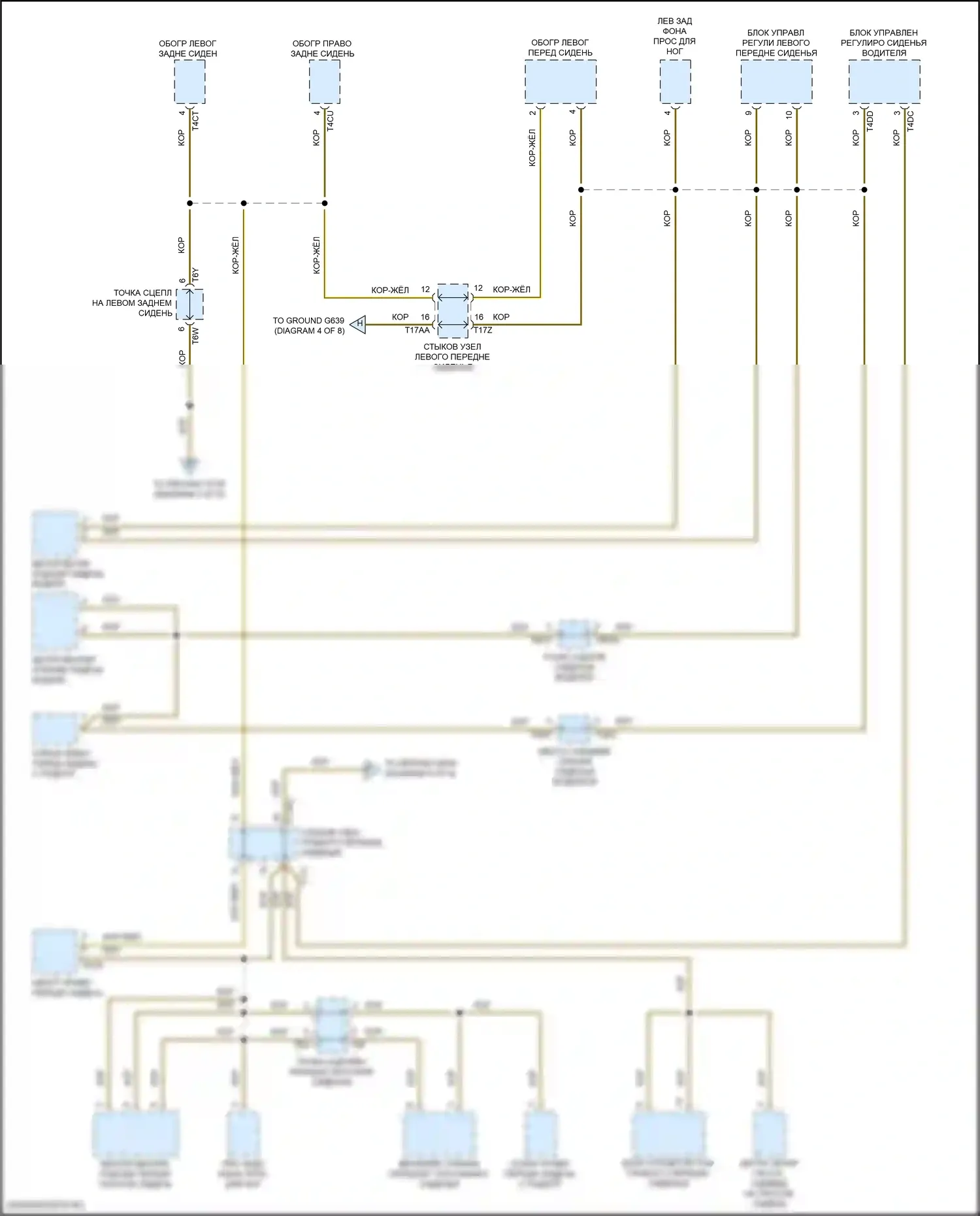 Golf GTI Volkswagen VIII (2019-2024): Электросхема разводки массы (8 из 8) 