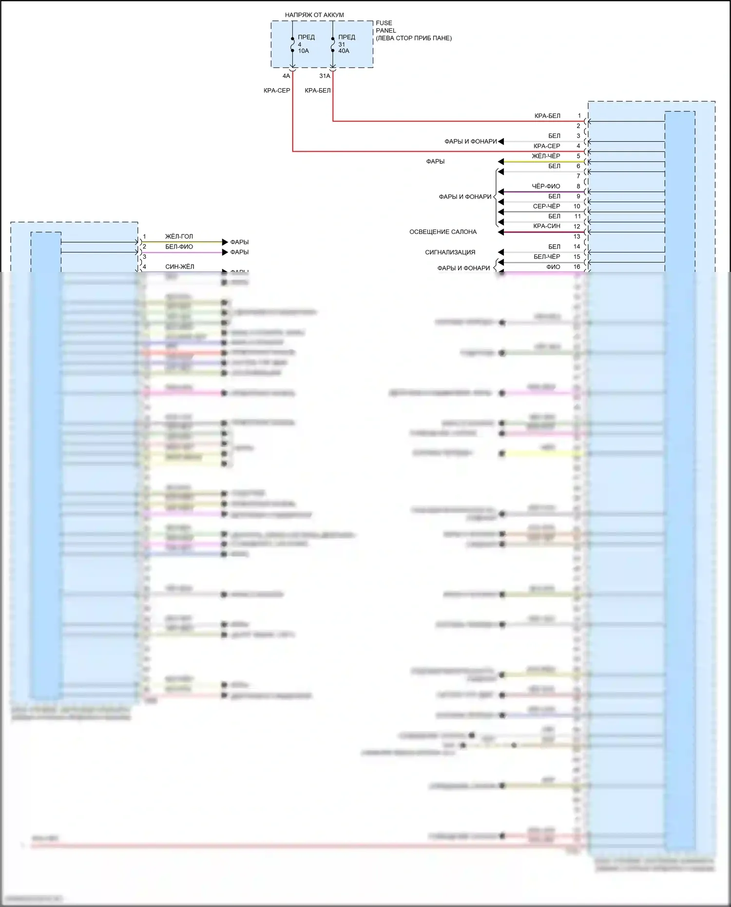 Golf R Volkswagen VII рестайлинг (2017-2020): Электросхема блока управления системами комфорта (2 из 2) 