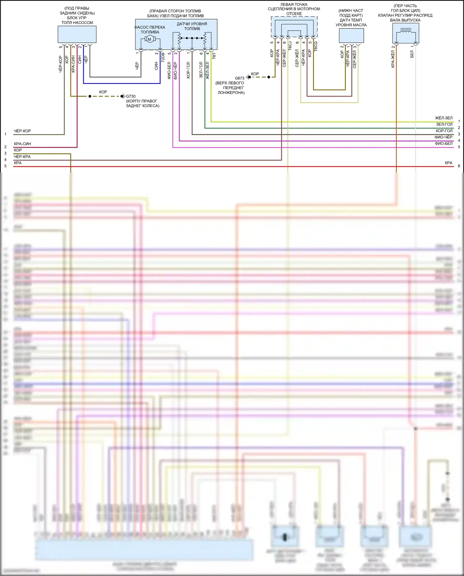 Golf R Volkswagen VII рестайлинг (2017-2020): Электросхема двигатель 2.0л турбо, электросхема органов управления двигателем (8 из 9) 