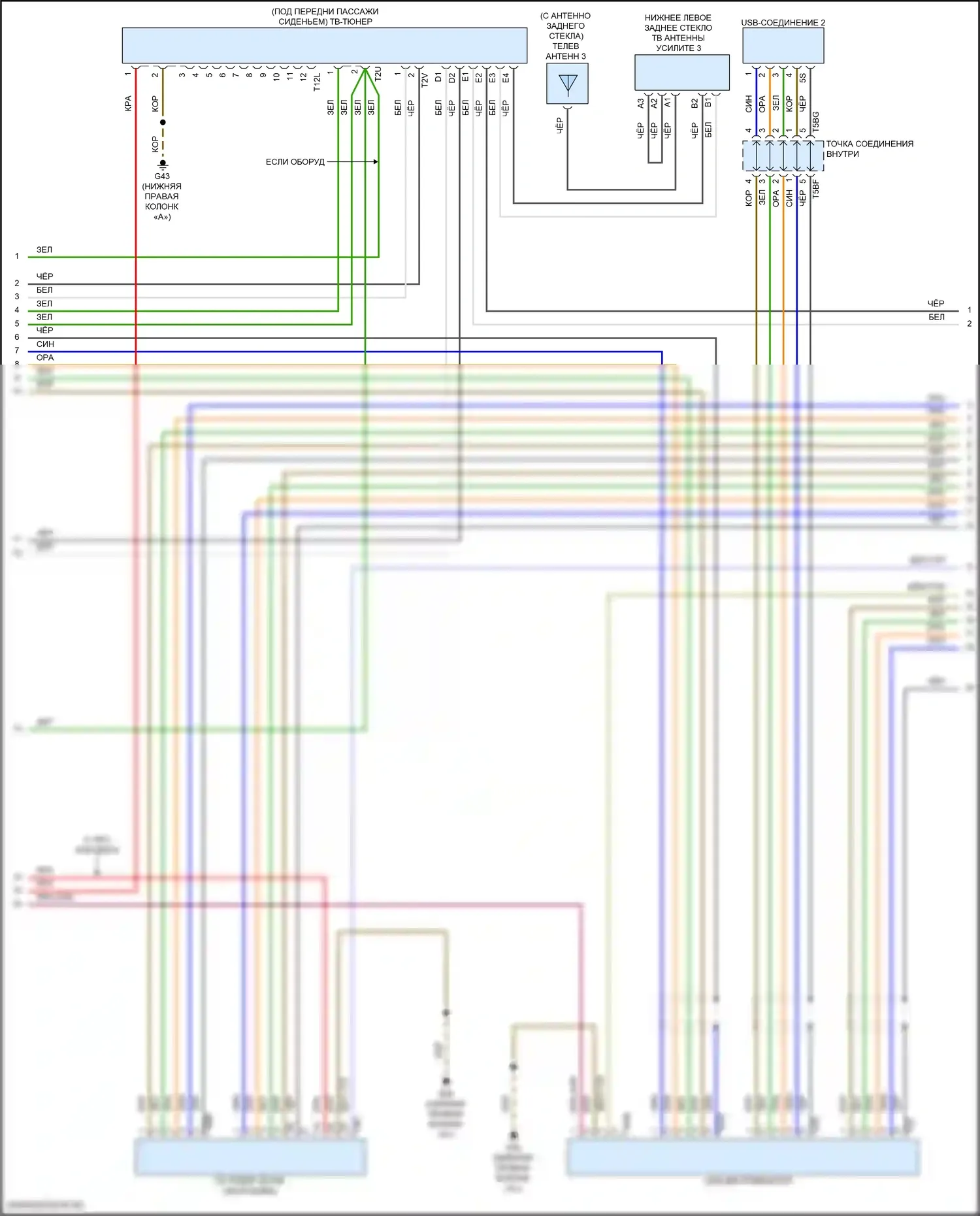 Golf R Volkswagen VII рестайлинг (2017-2020): Электросхема навигации, с усилителем (4 из 5) 