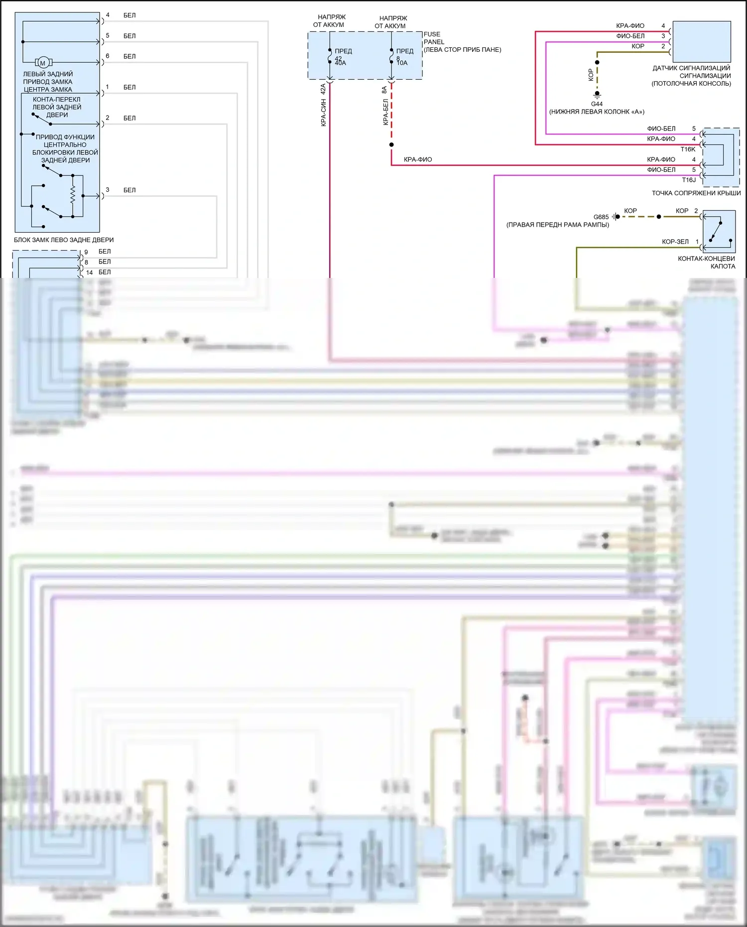 Golf R Volkswagen VII рестайлинг (2017-2020): Электросхема центрального замка (3 из 3) 