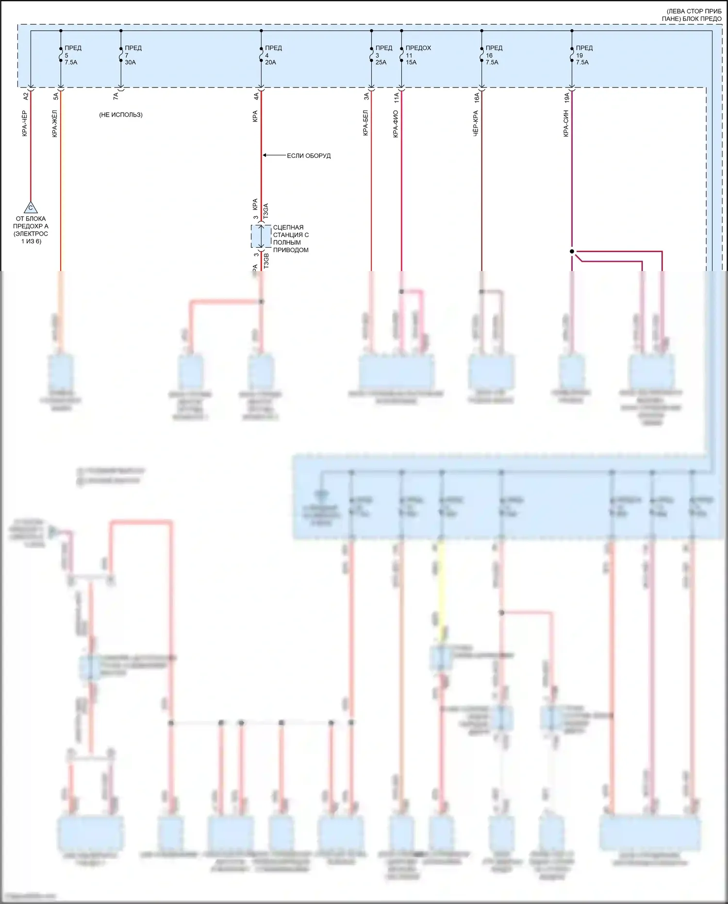 Golf R Volkswagen VIII (2020-2024): Электросхема блока предохранителей реле (5 из 6) 