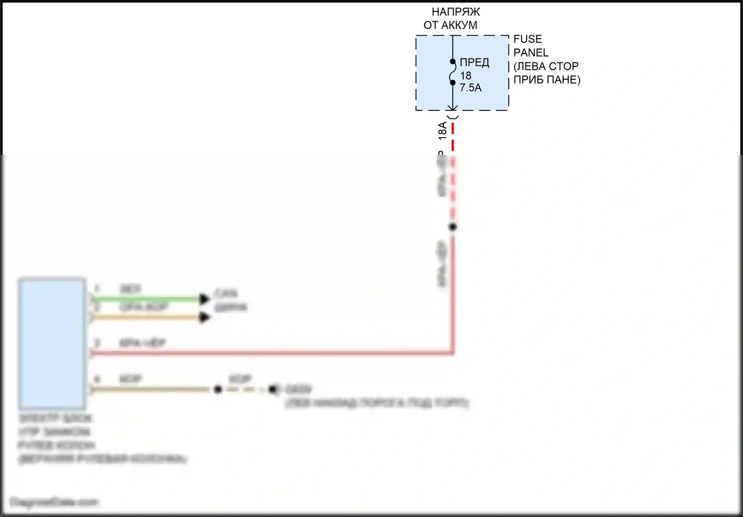 Golf R Volkswagen VIII (2020-2024): Электросхема рулевой колонки 