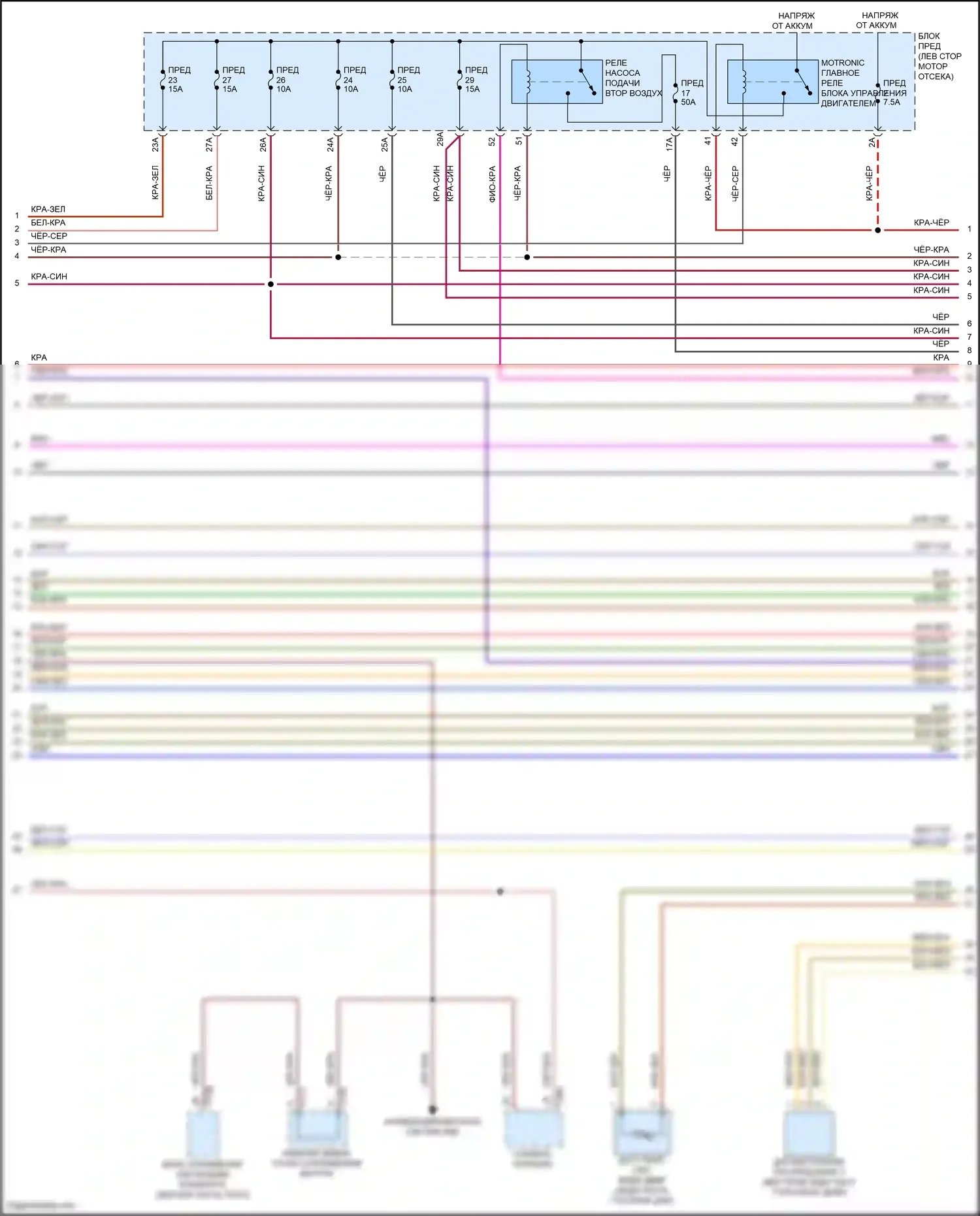Golf R Volkswagen VIII (2020-2024): Электросхема двигателя 2.0л турбо (3 из 10) 