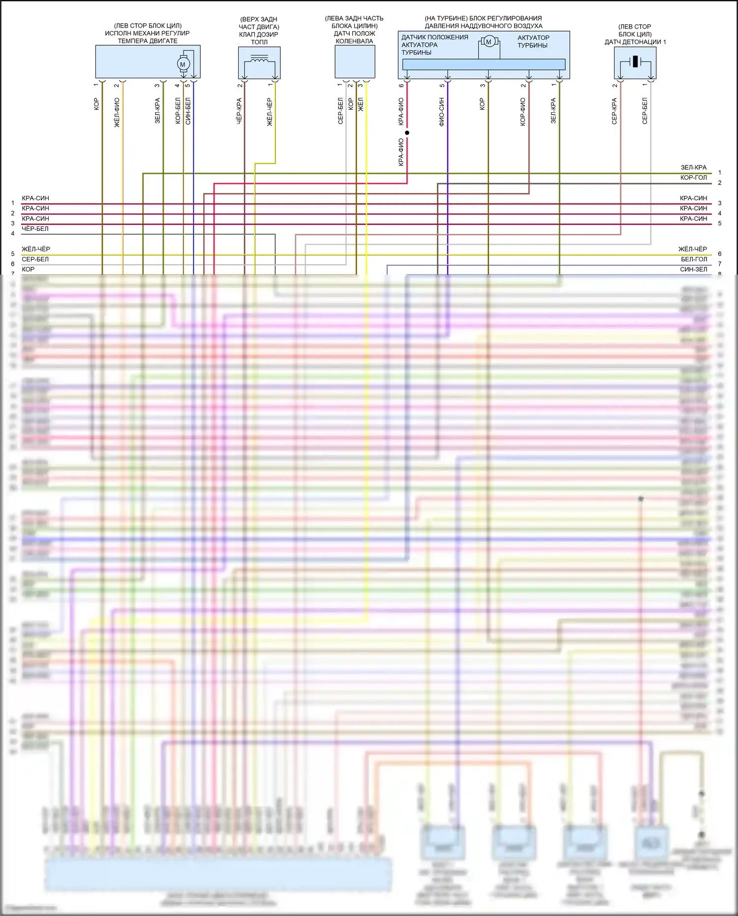 Golf R Volkswagen VIII (2020-2024): Электросхема двигателя 2.0л турбо (6 из 10) 