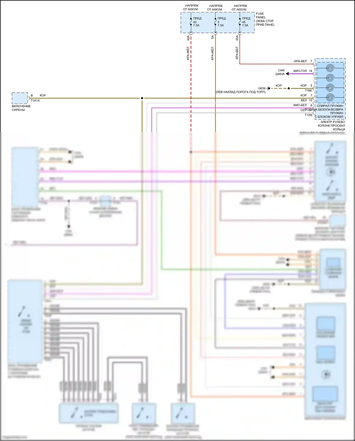 Golf R Volkswagen VIII (2020-2024): Электросхема автоматической коробки передач (2 из 2) 