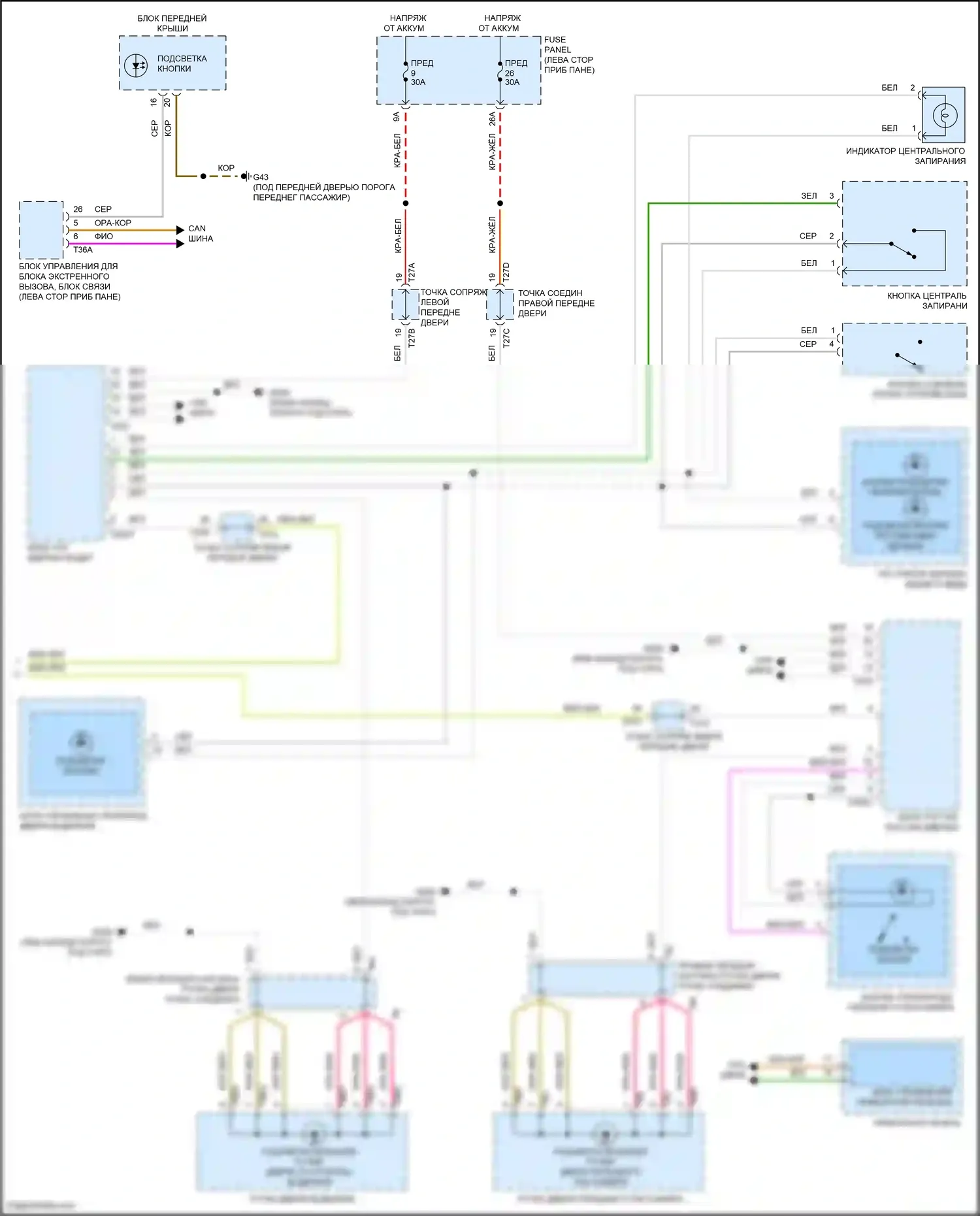 Golf R Volkswagen VIII (2020-2024): Электросхема подсветки приборной панели (3 из 3) 