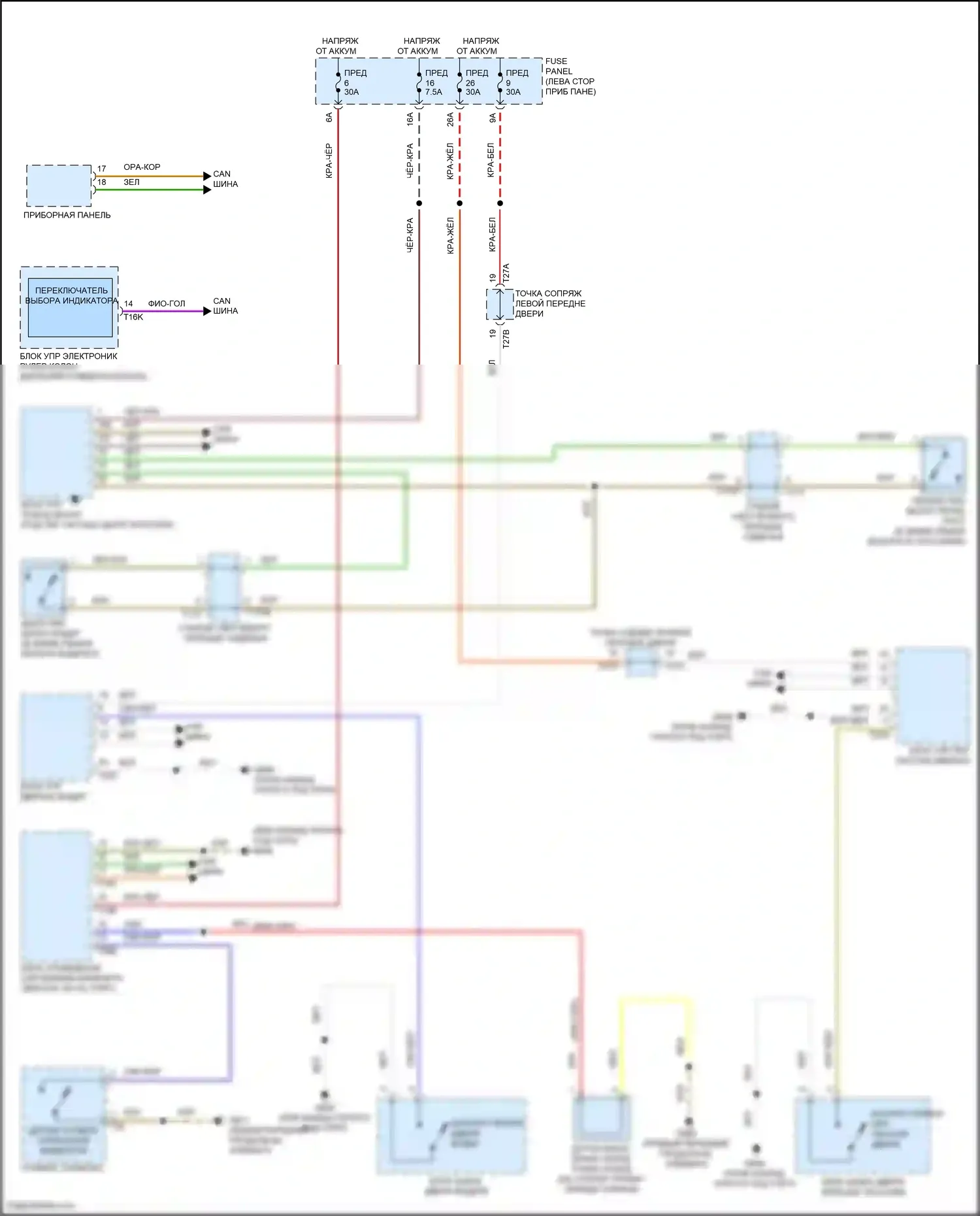 Golf R Volkswagen VIII (2020-2024): Электросхема помощников водителя 