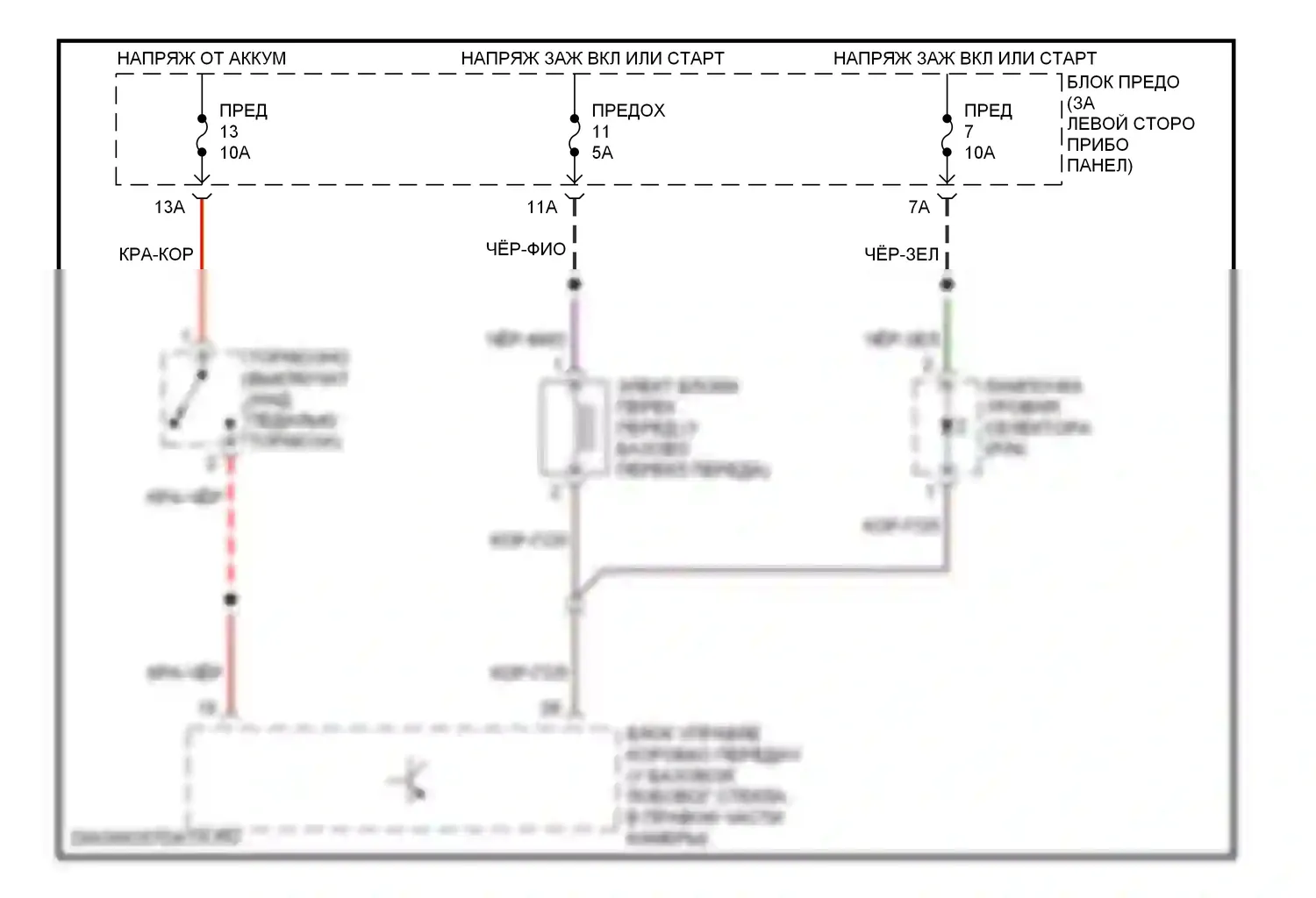 Golf Volkswagen Mk4 (1997-2006): 2.0л, электросхема блокировки селектора 