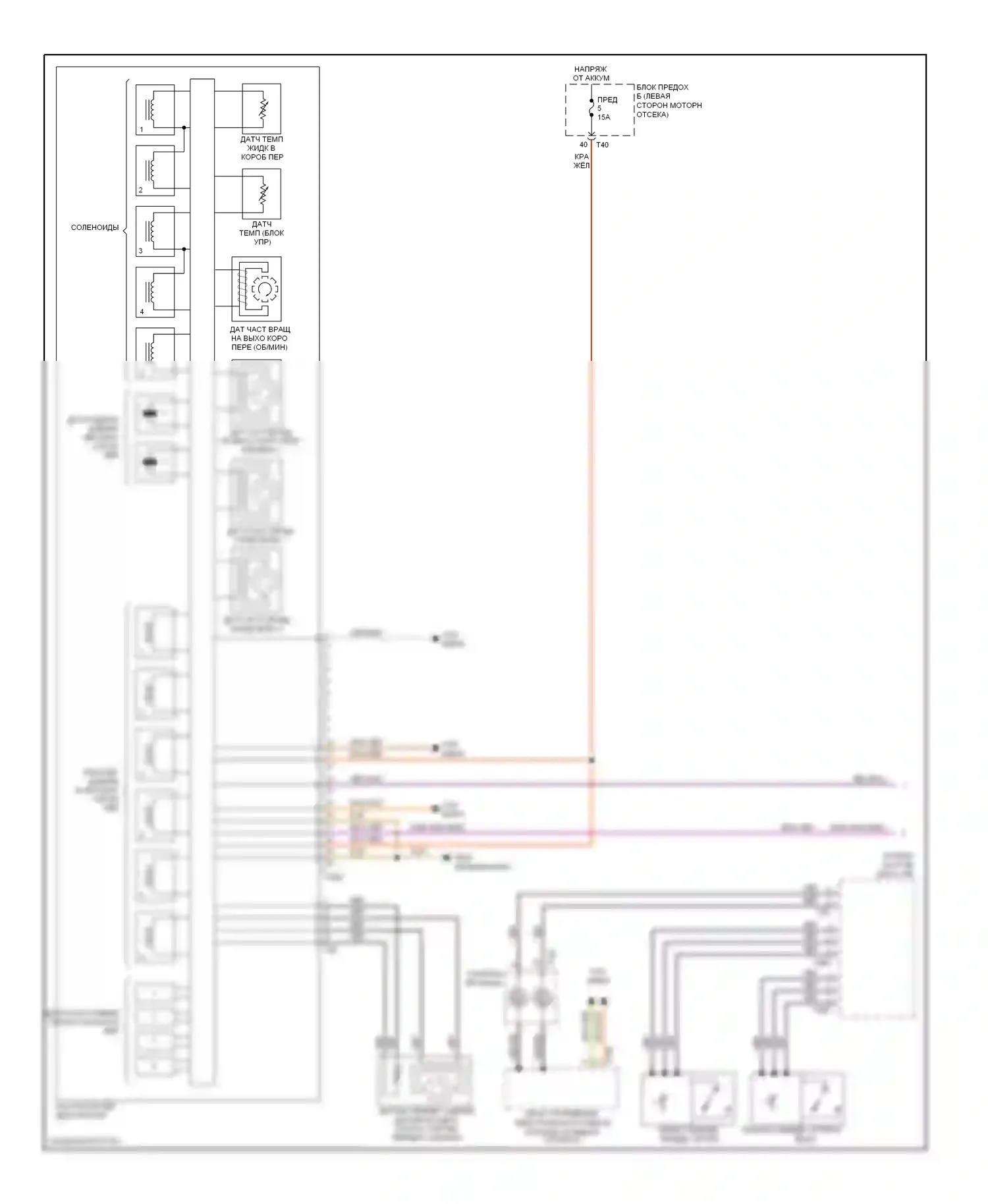 Golf Volkswagen Mk6 (2008-2012): Электросхема автоматической коробки передач dsg, поздний выпуск (1 из 2) 