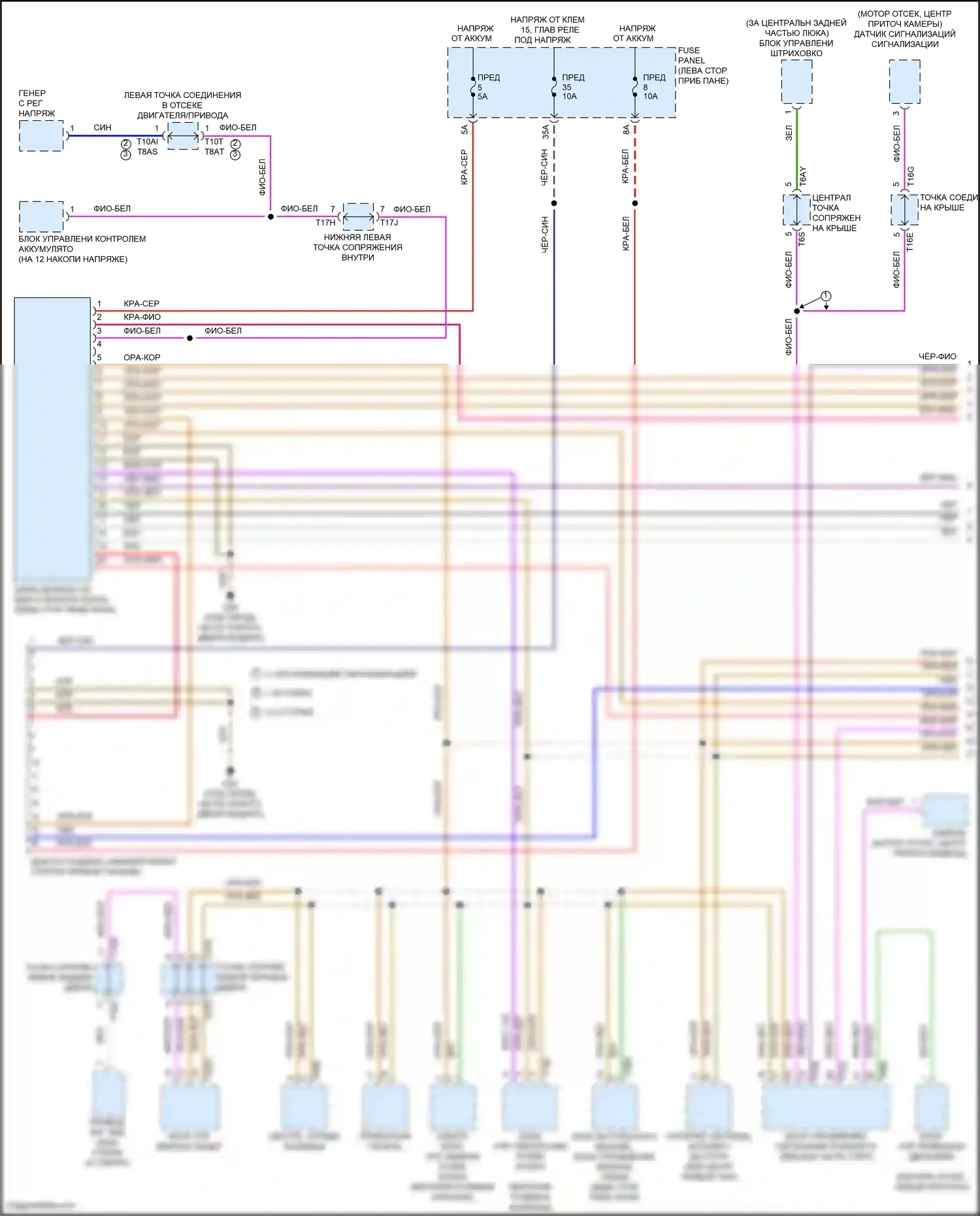 Golf Volkswagen Mk7 рестайлинг (2017-2021): Can шина электросхема (1 из 3) 