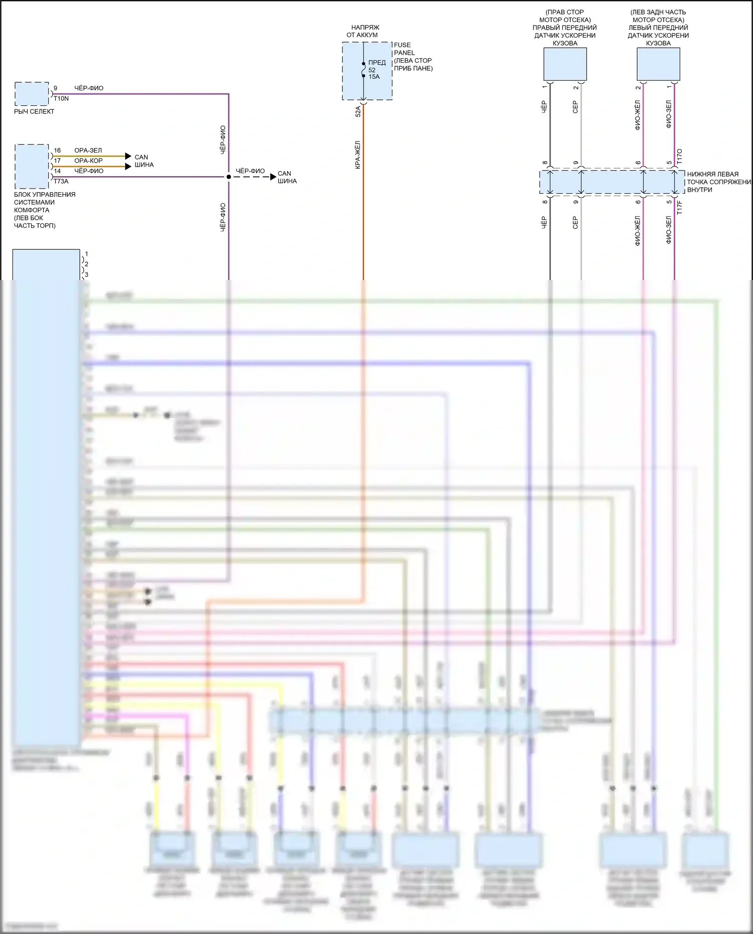 Golf Volkswagen Mk7 рестайлинг (2017-2021): Электросхема электронной подвески 