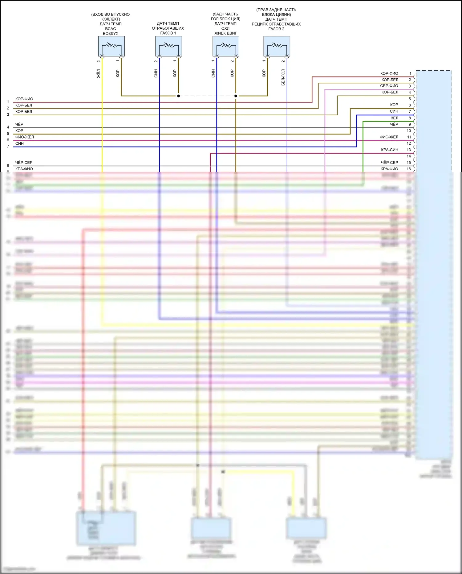 Golf Volkswagen Mk7 (2012-2017): Электросхема двигателя 2.0л турбо дизель (10 из 10) 