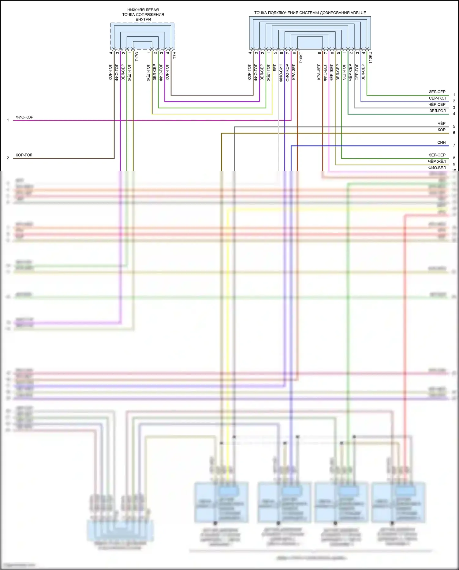 Golf Volkswagen Mk7 (2012-2017): Электросхема двигателя 2.0л турбо дизель (7 из 10) 