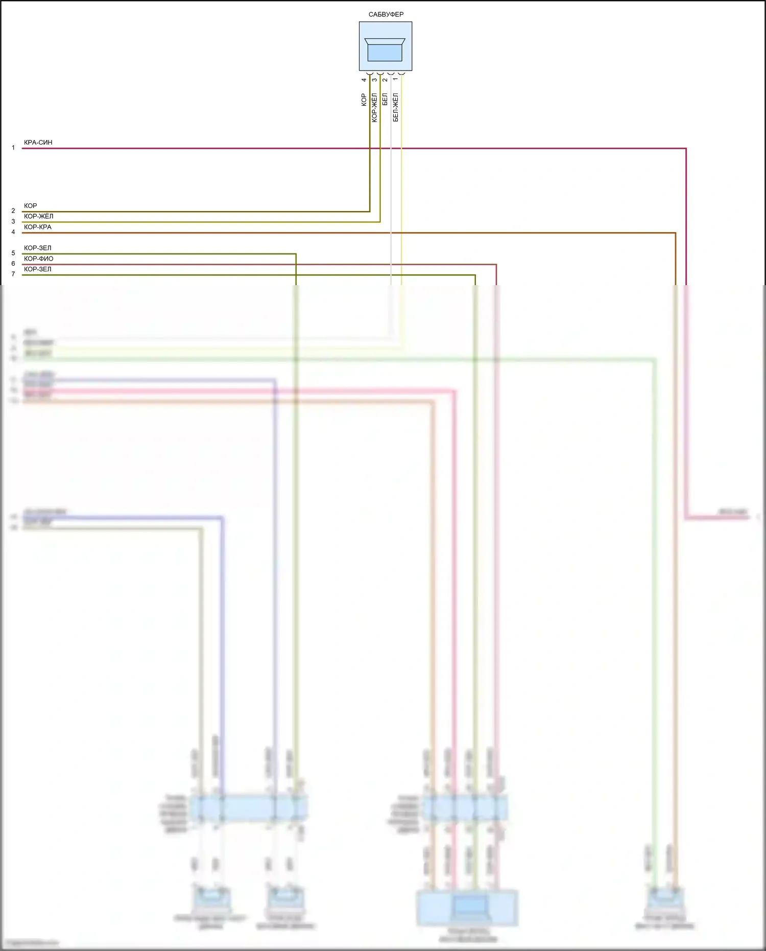 Golf Volkswagen Mk7 (2012-2017): Электросхема навигации, с усилителем (3 из 6) 