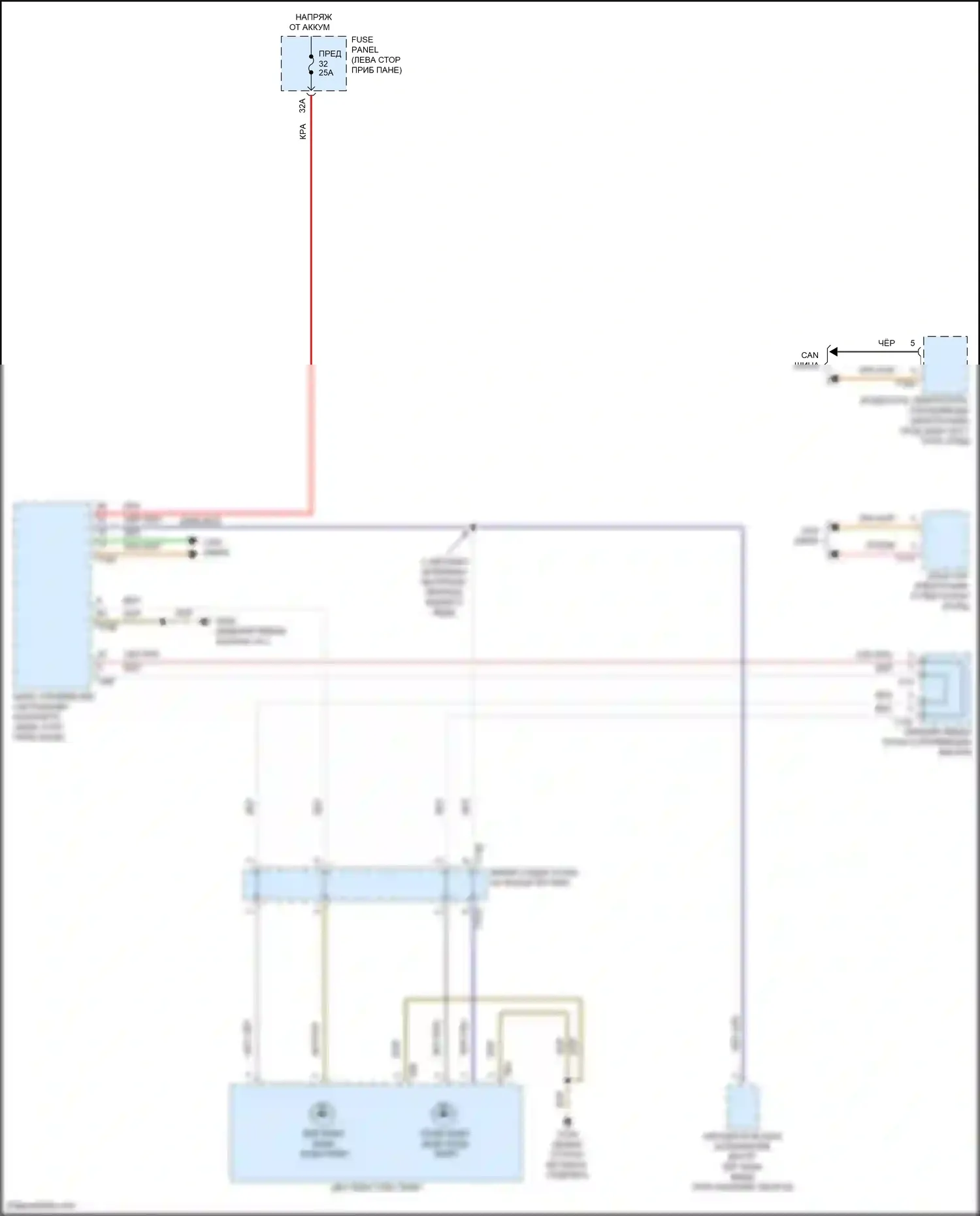 ID.4 Crozz Volkswagen I (2021-2024): Электросхема фонарей заднего хода 
