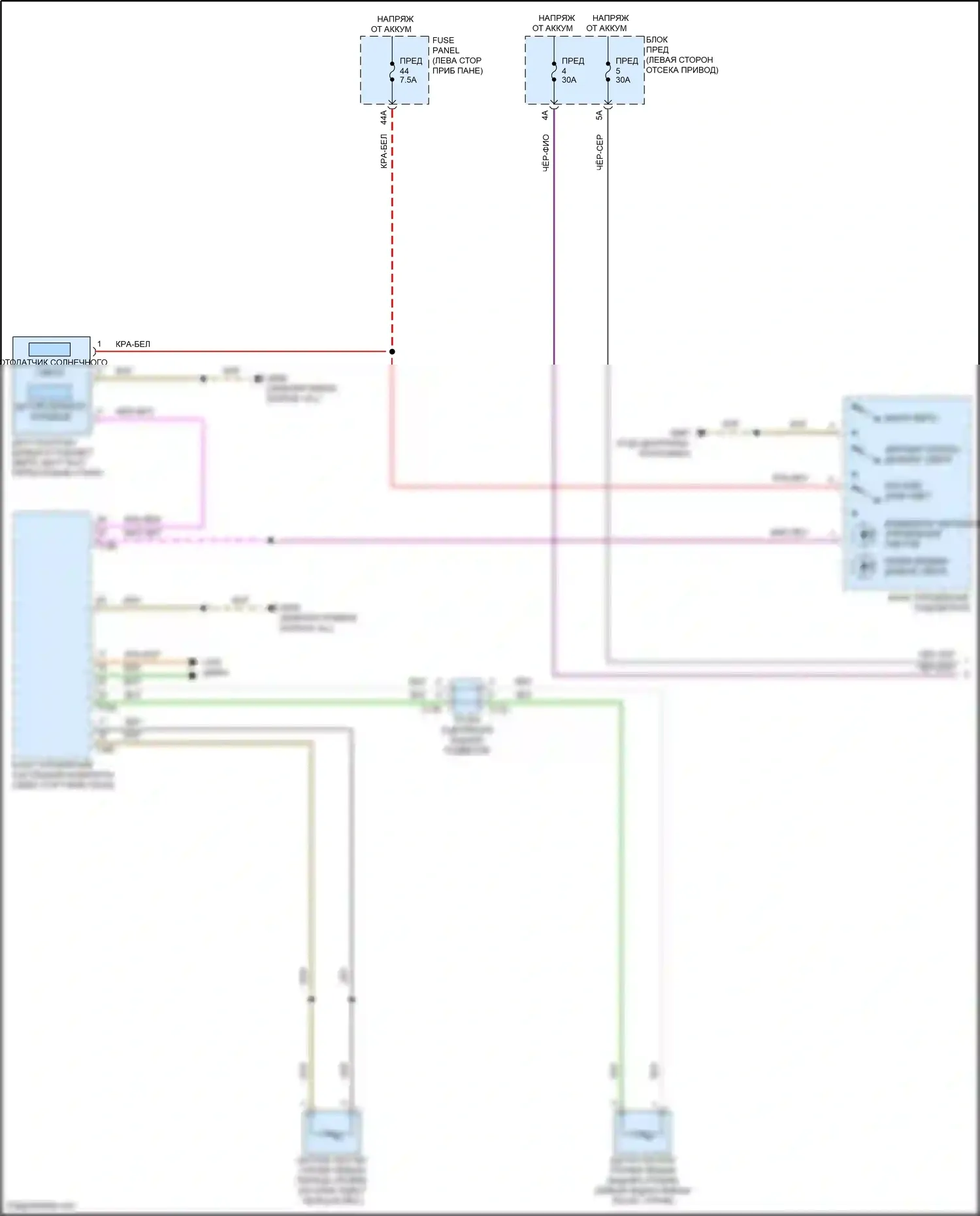 ID.4 Crozz Volkswagen I (2021-2024): Электросхема фар (1 из 2) 