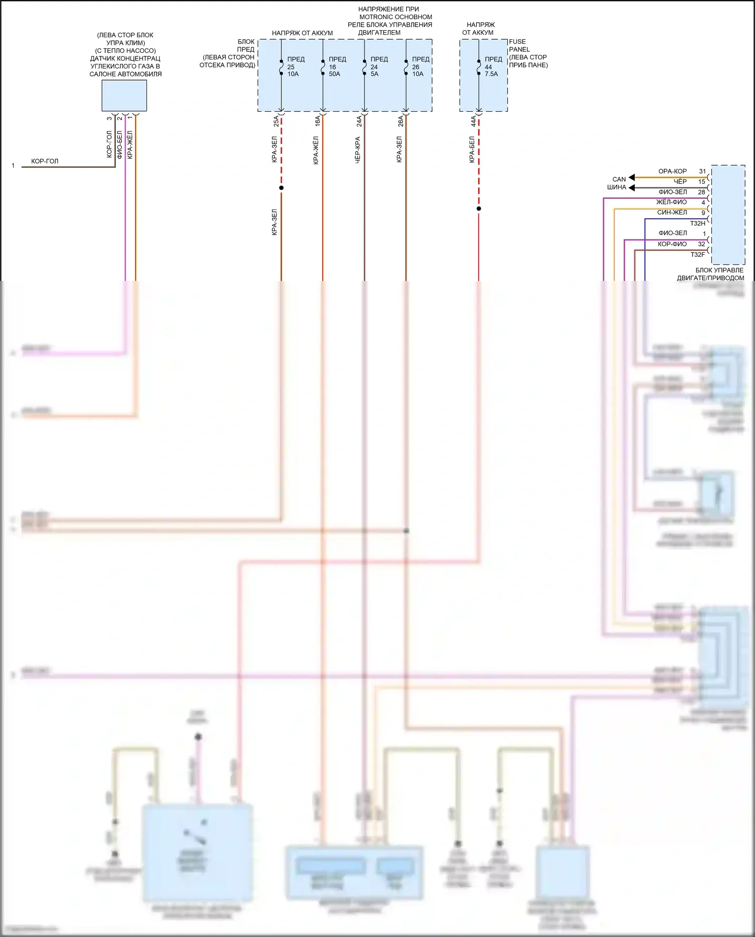 ID.4 Crozz Volkswagen I (2021-2024): Электросхема климат контроля, 3 зоны (6 из 6) 