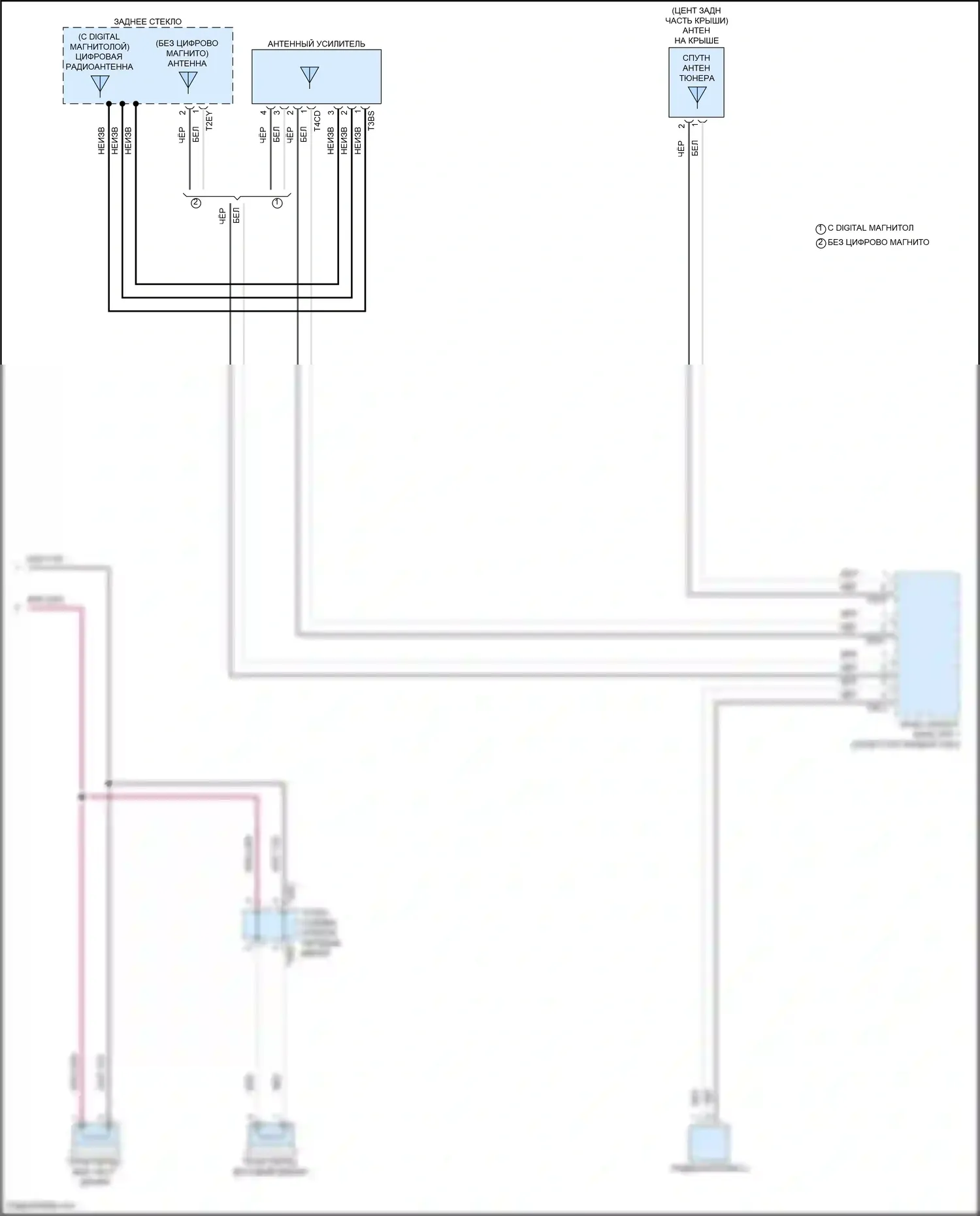 ID.4 Crozz Volkswagen I (2021-2024): Электросхема магнитолы, без усилителя (3 из 3) 