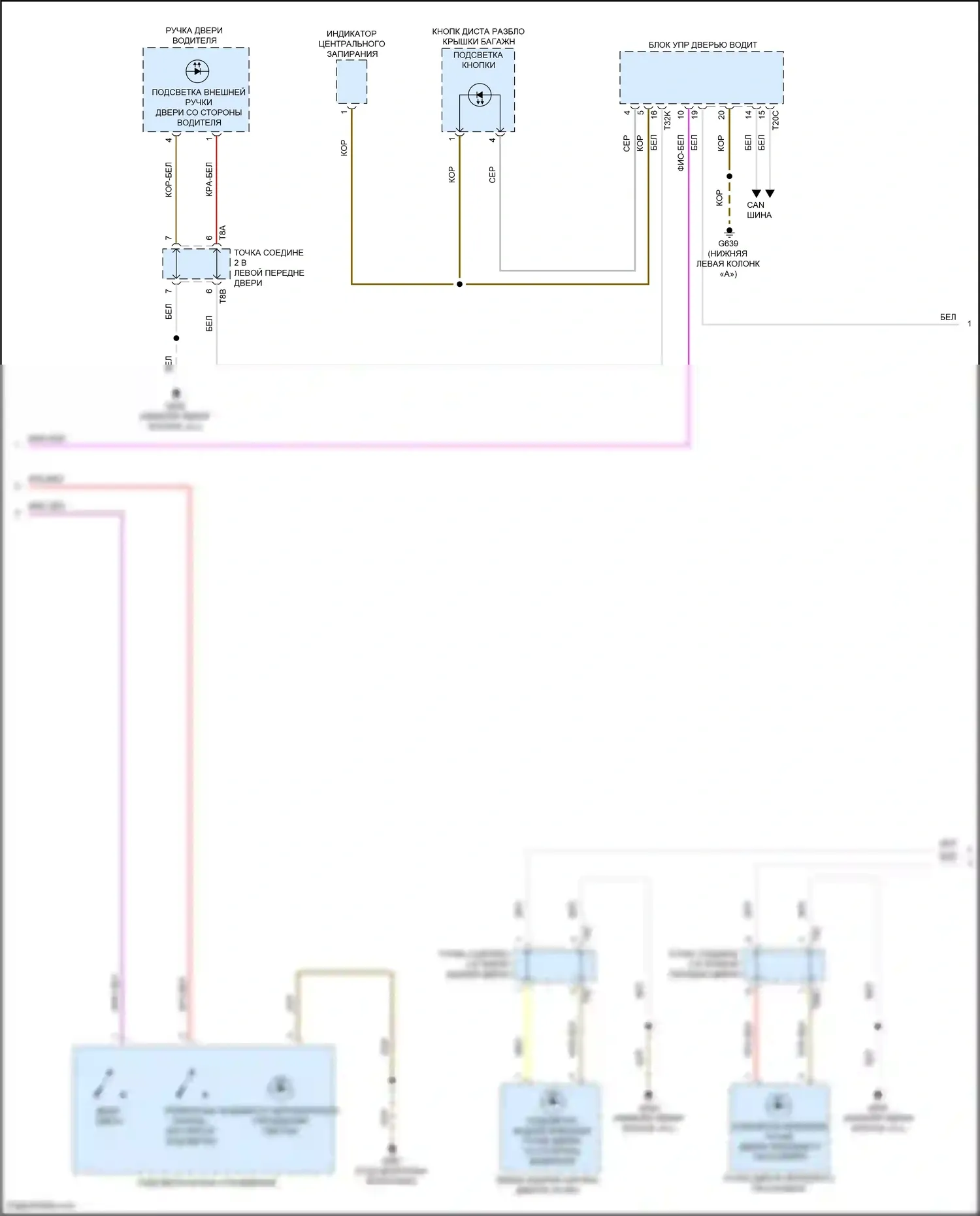 ID.4 Crozz Volkswagen I (2021-2024): Электросхема подсветки приборной панели (3 из 4) 