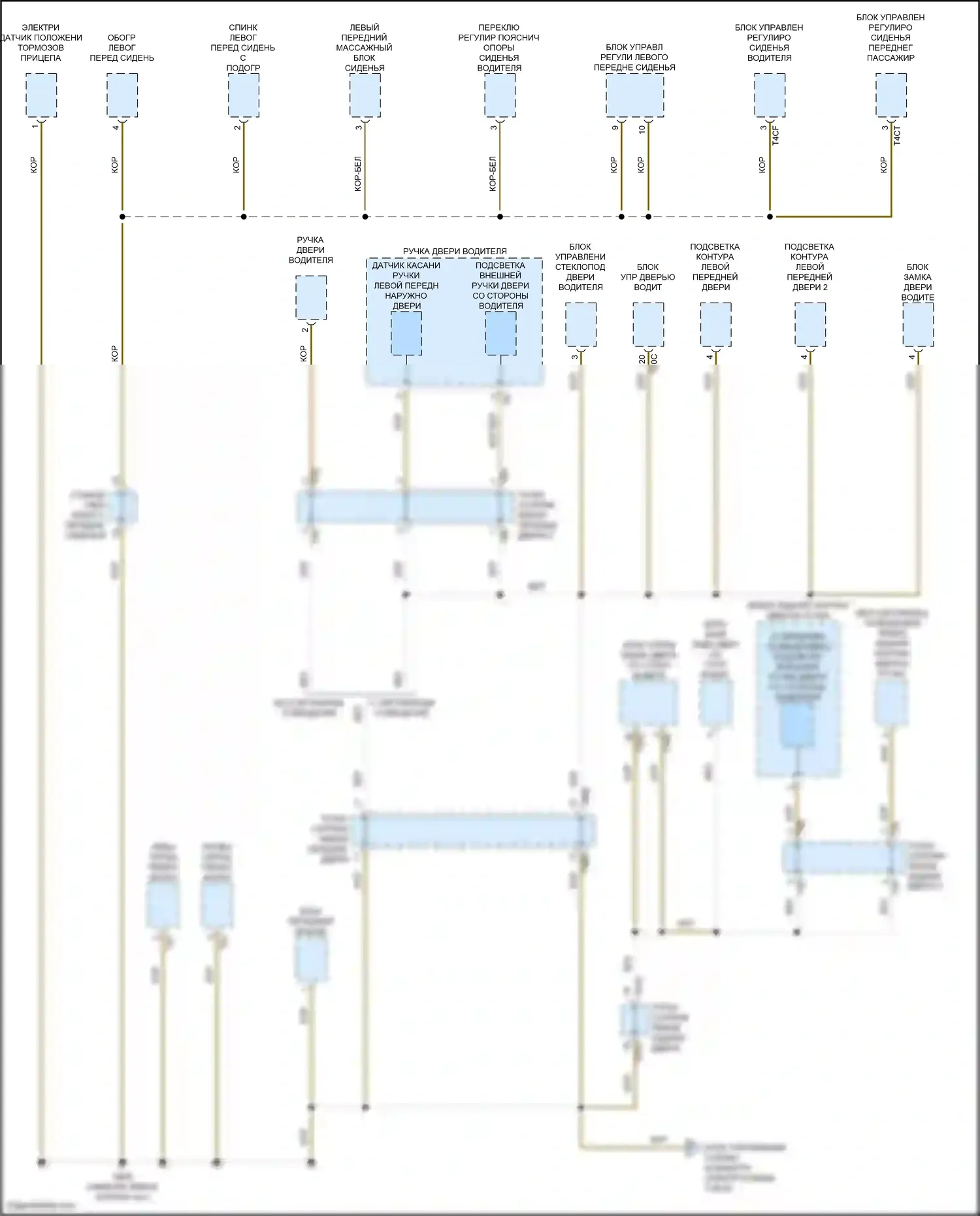 ID.4 Crozz Volkswagen I (2021-2024): Электросхема разводки массы (4 из 6) 