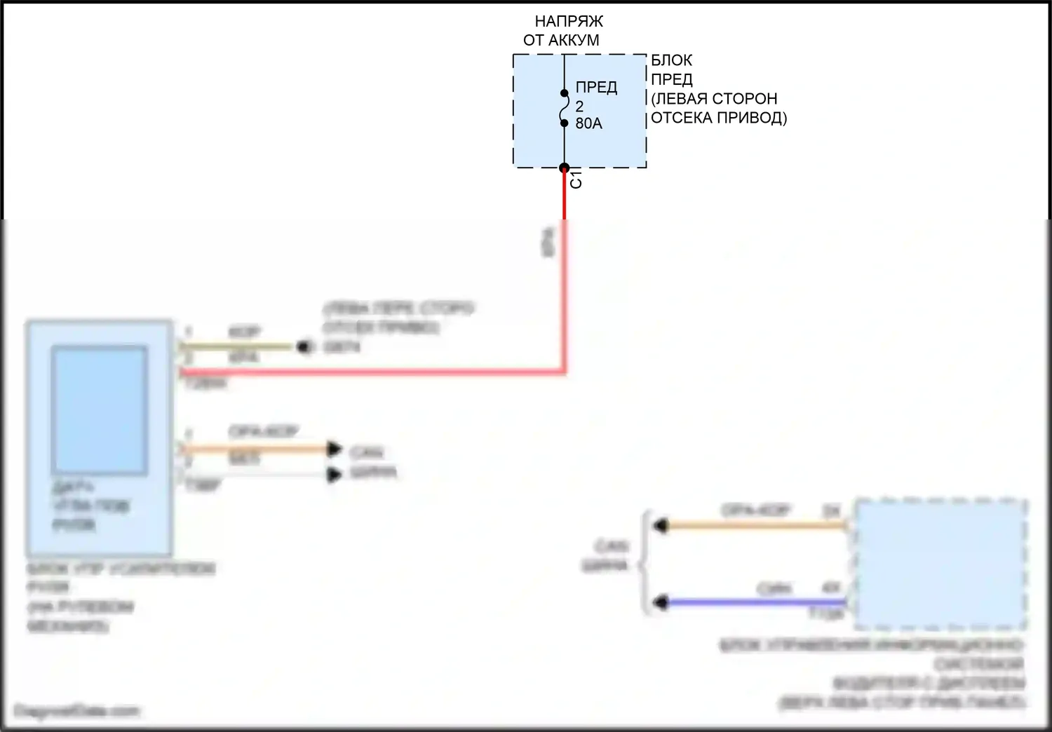 ID.4 X Volkswagen I (2020-2024): Электросхема электроусилителя руля 