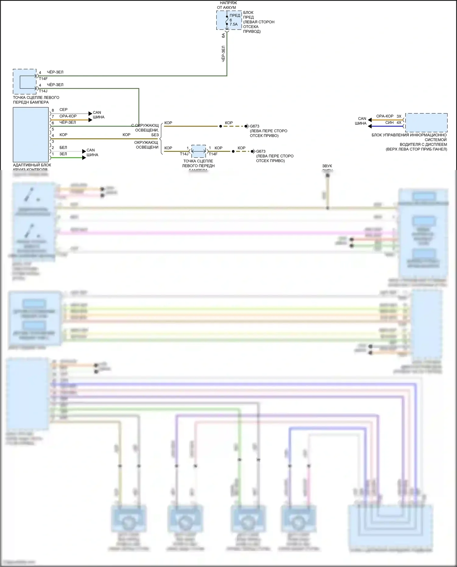 ID.4 X Volkswagen I (2020-2024): Электросхема круиз-контроля 
