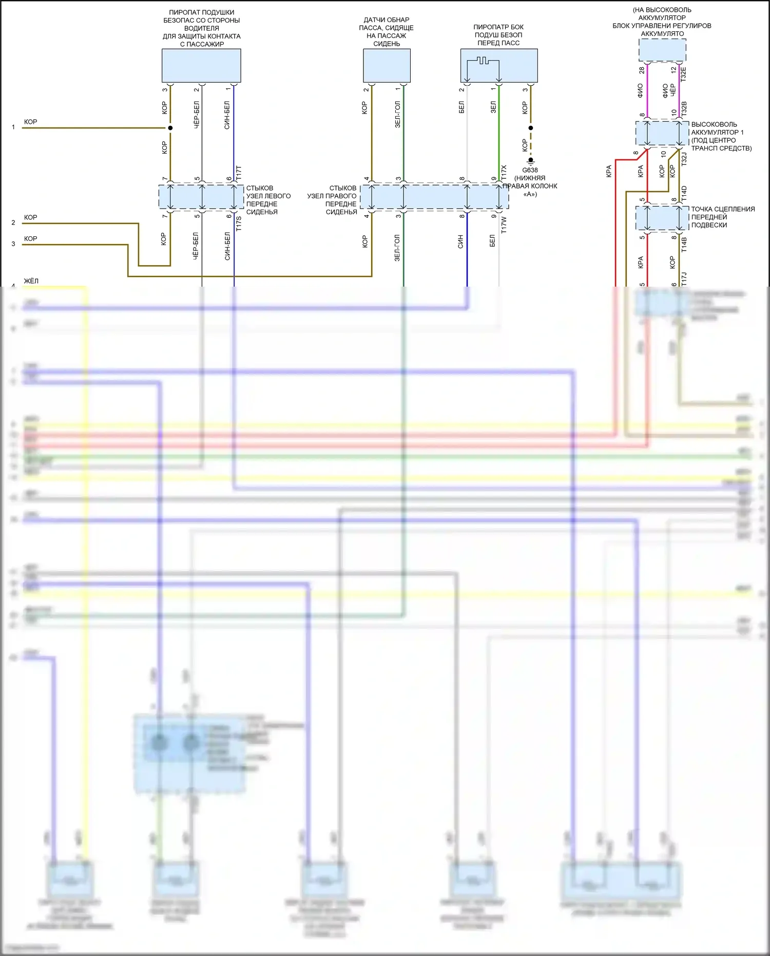 ID.4 X Volkswagen I (2020-2024): Электросхема подушек безопасности (2 из 5) 
