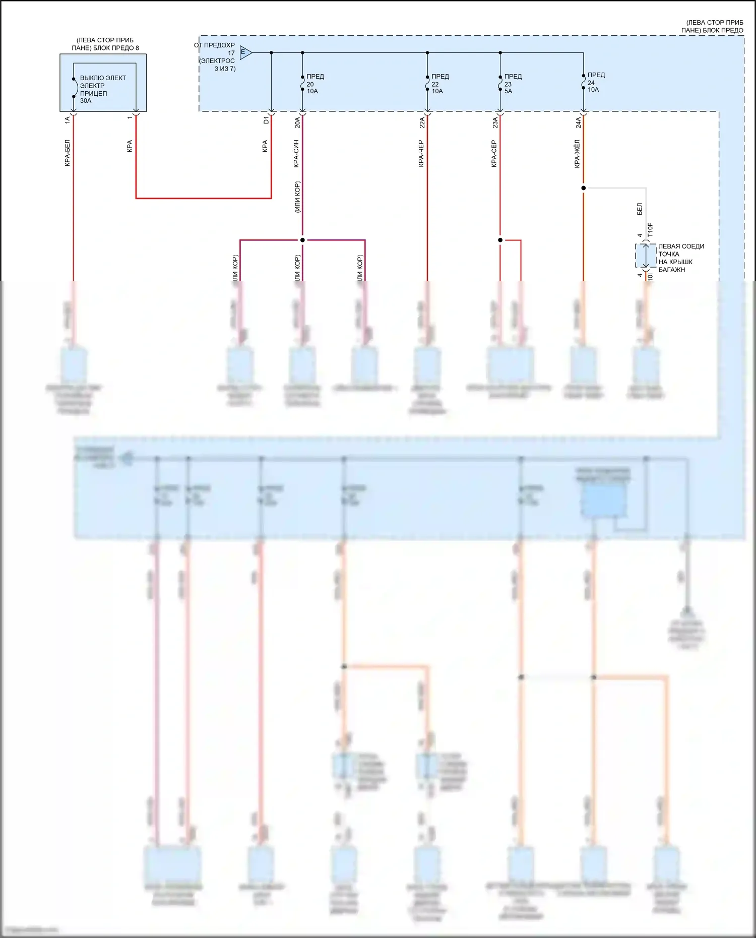 ID.4 Volkswagen I (2020-2024): Электросхема блока предохранителей реле (4 из 7) 
