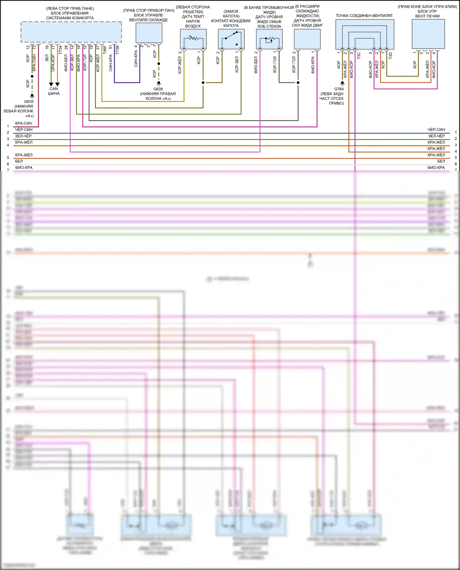 ID.4 Volkswagen I (2020-2024): Электросхема климат контроля, 1-зона (2 из 6) 