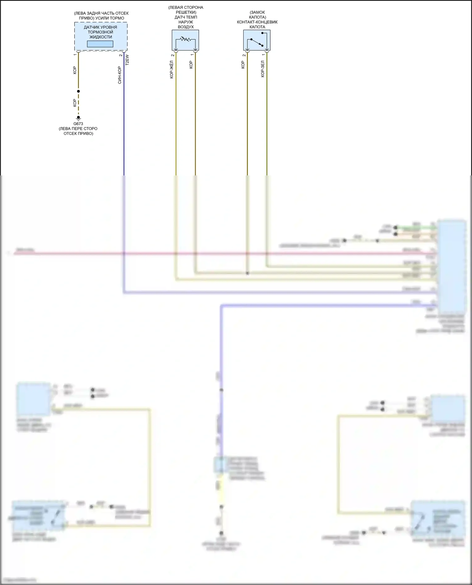 ID.4 Volkswagen I (2020-2024): Электросхема приборной панели (2 из 2) 