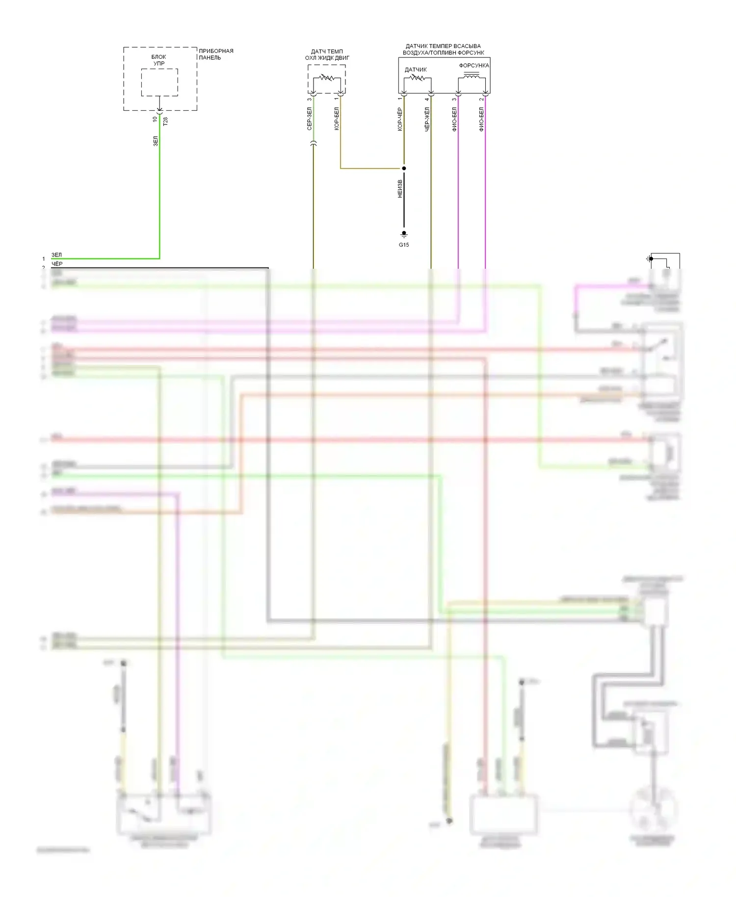 Jetta Volkswagen III (1992-1998): Электросхема двигателя 1.8ls (2 из 2) 