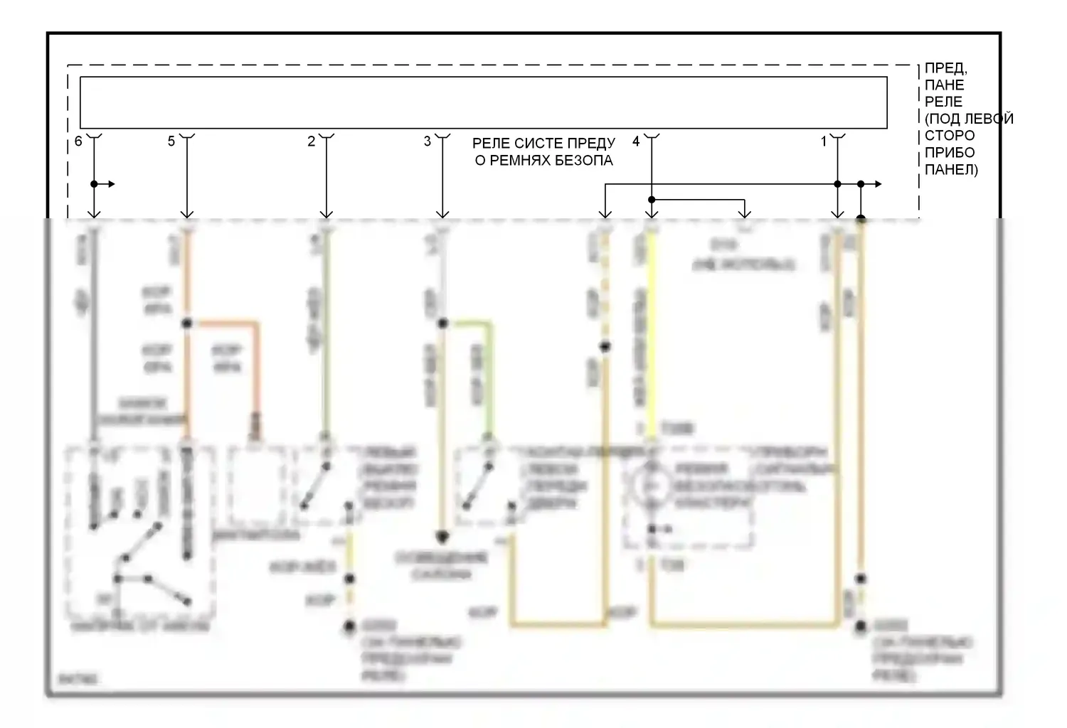 Jetta Volkswagen III (1992-1998): Электросхемы системы оповещения 