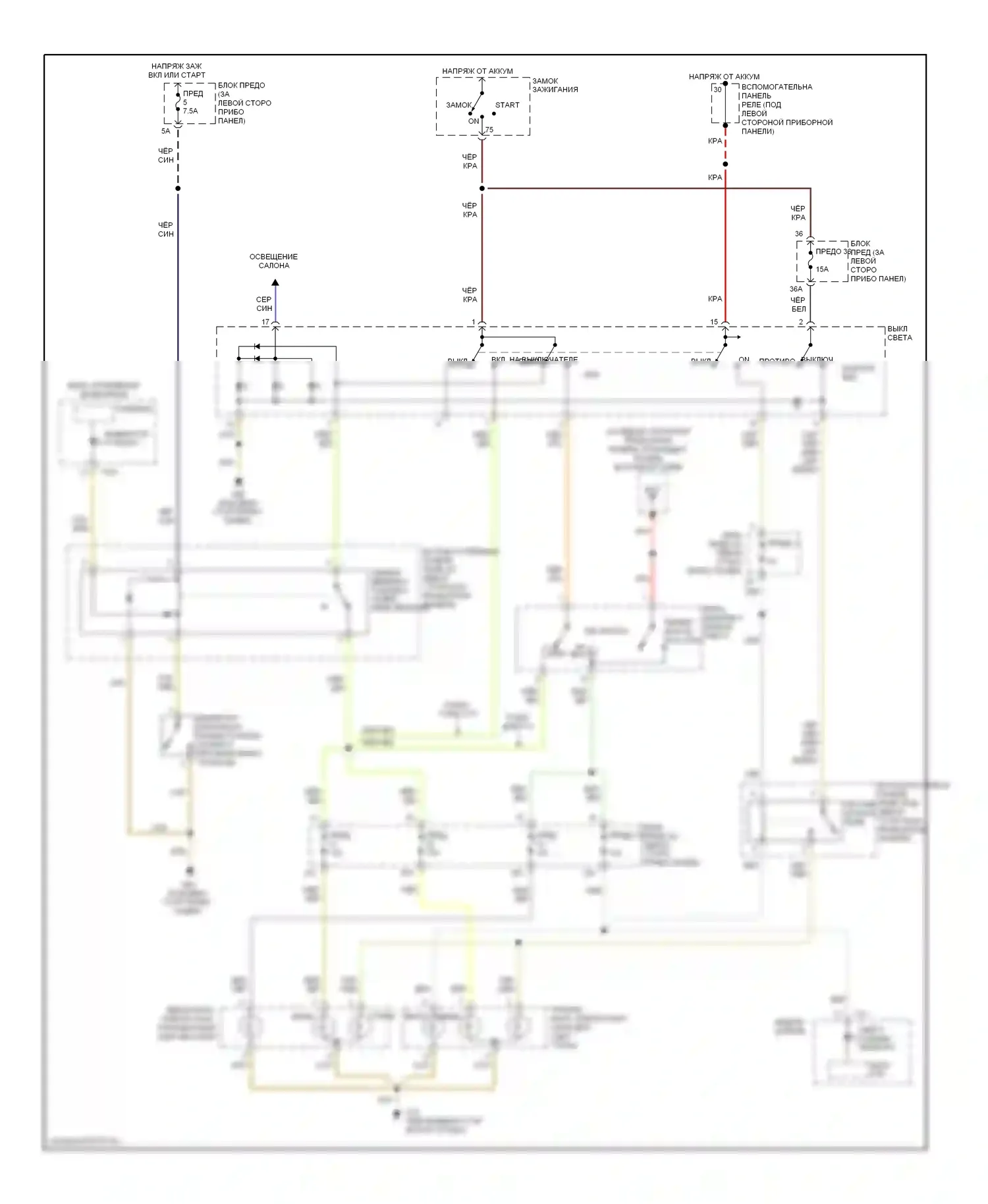 Jetta Volkswagen IV (1998-2005): Электросхема фар 