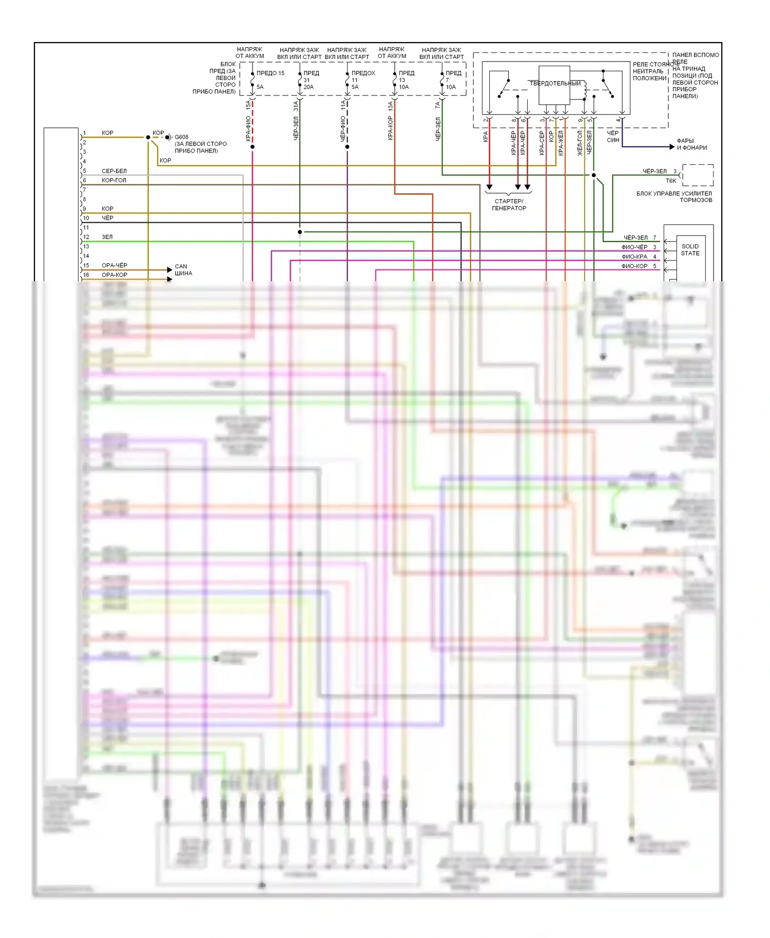 Jetta Volkswagen IV (1998-2005): 2.8l, электросхема автоматической коробки передач 