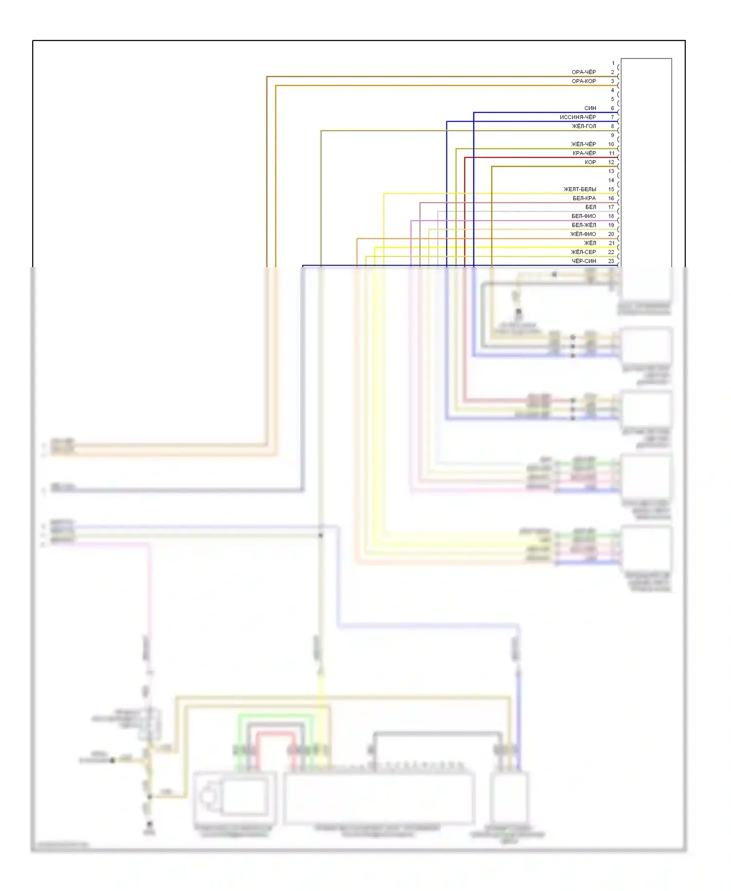 Jetta Volkswagen V (2005-2011): Электросхема фар, с разрядкой высокой интенсивности (2 из 2) 