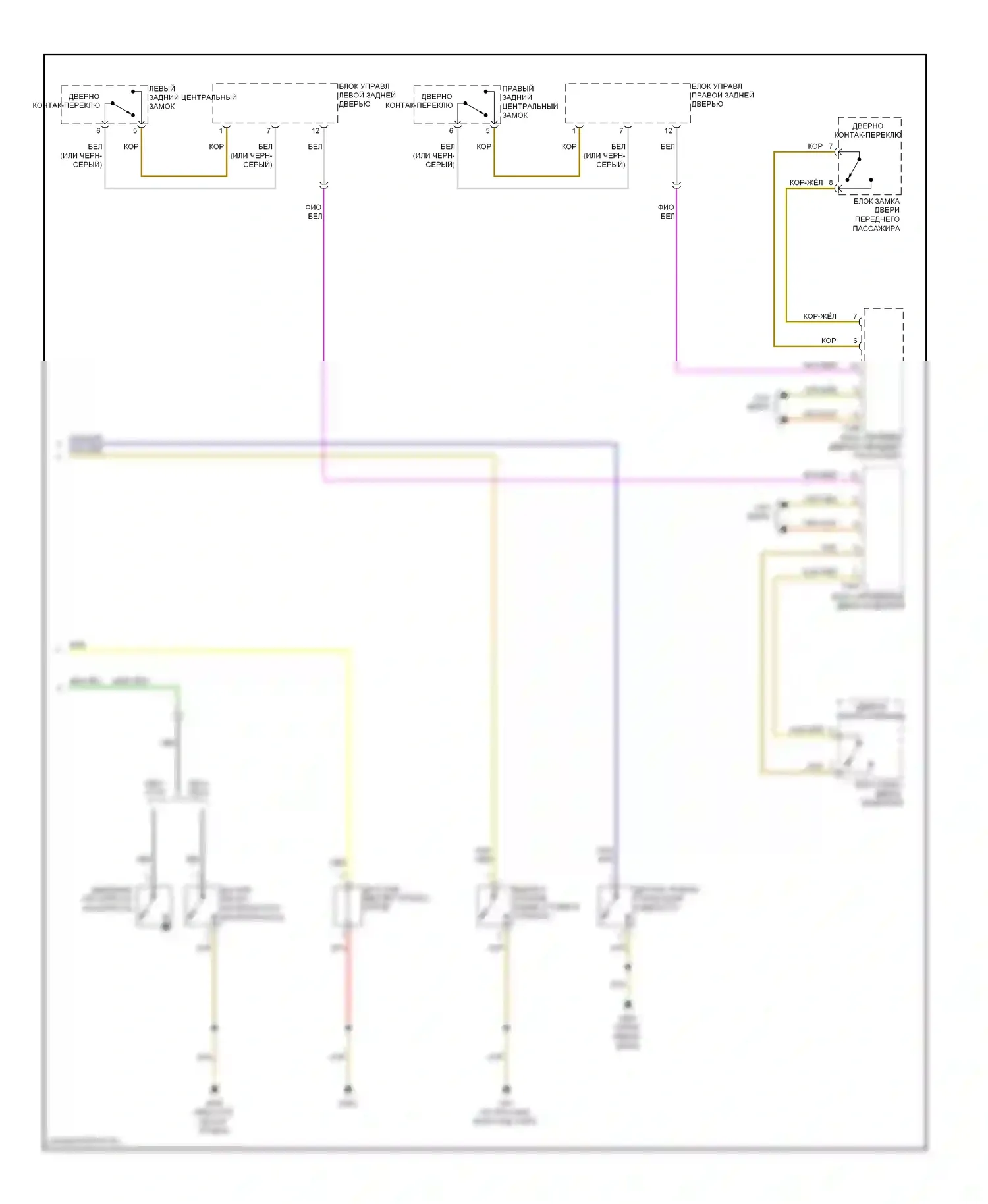 Jetta Volkswagen V (2005-2011): Электросхема приборной панели (2 из 2) 