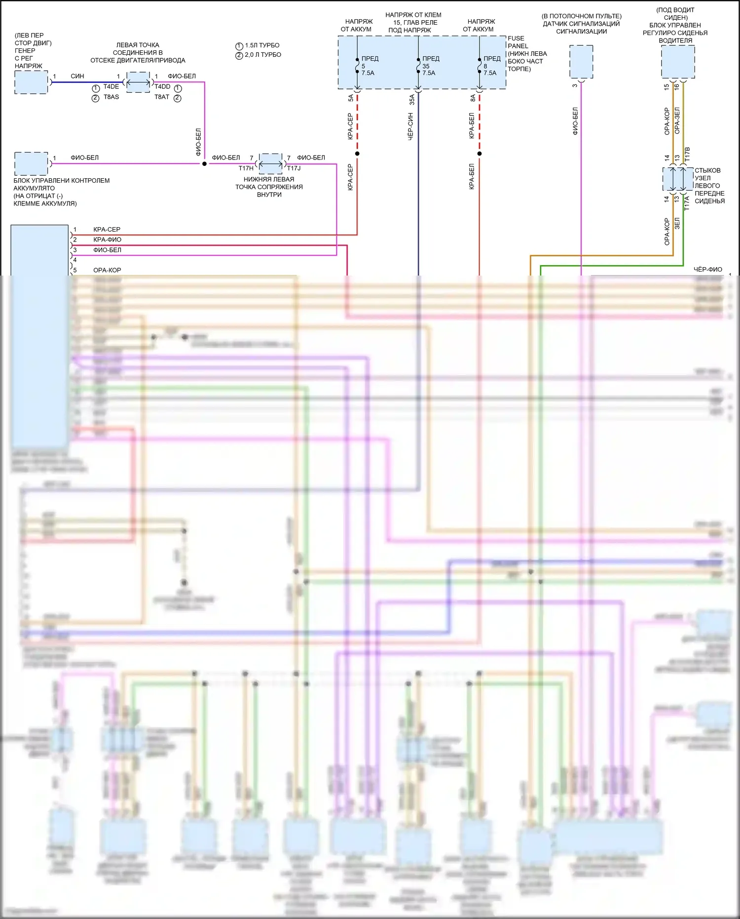 Jetta Volkswagen VII рестайлинг (2021-2024): Can шина электросхема (1 из 3) 
